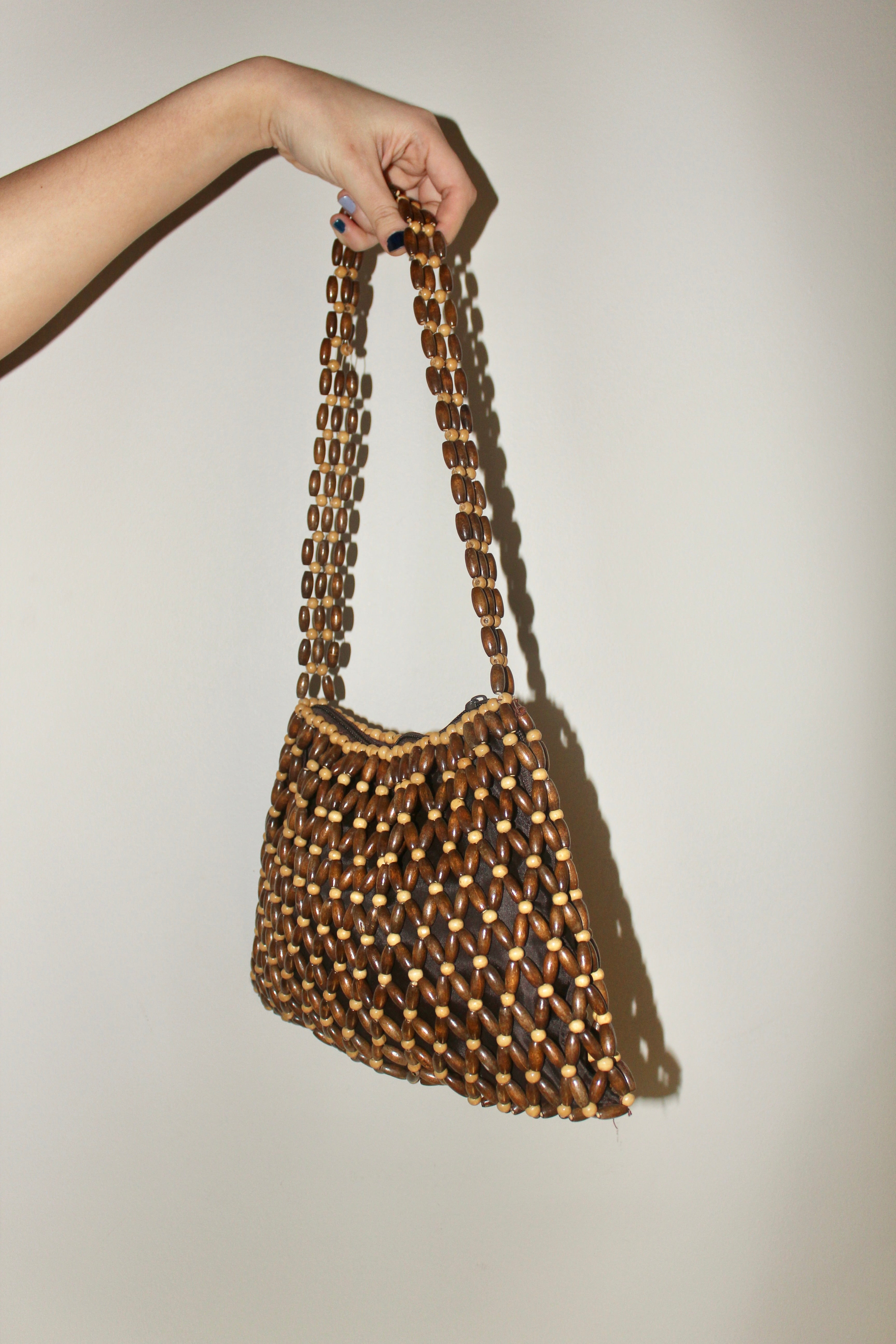 Vintage 90s Boho Beaded Purse