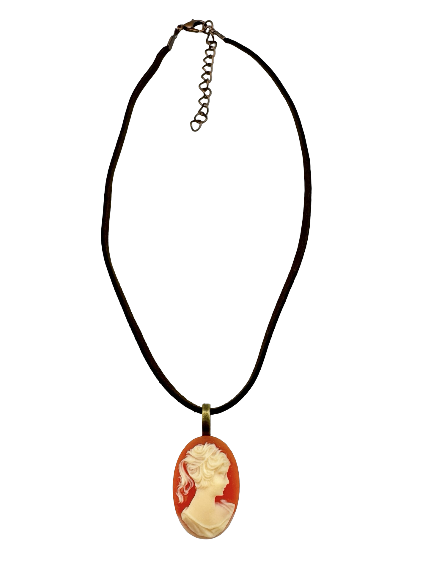 Vintage 90s Poppy Cameo Choker
