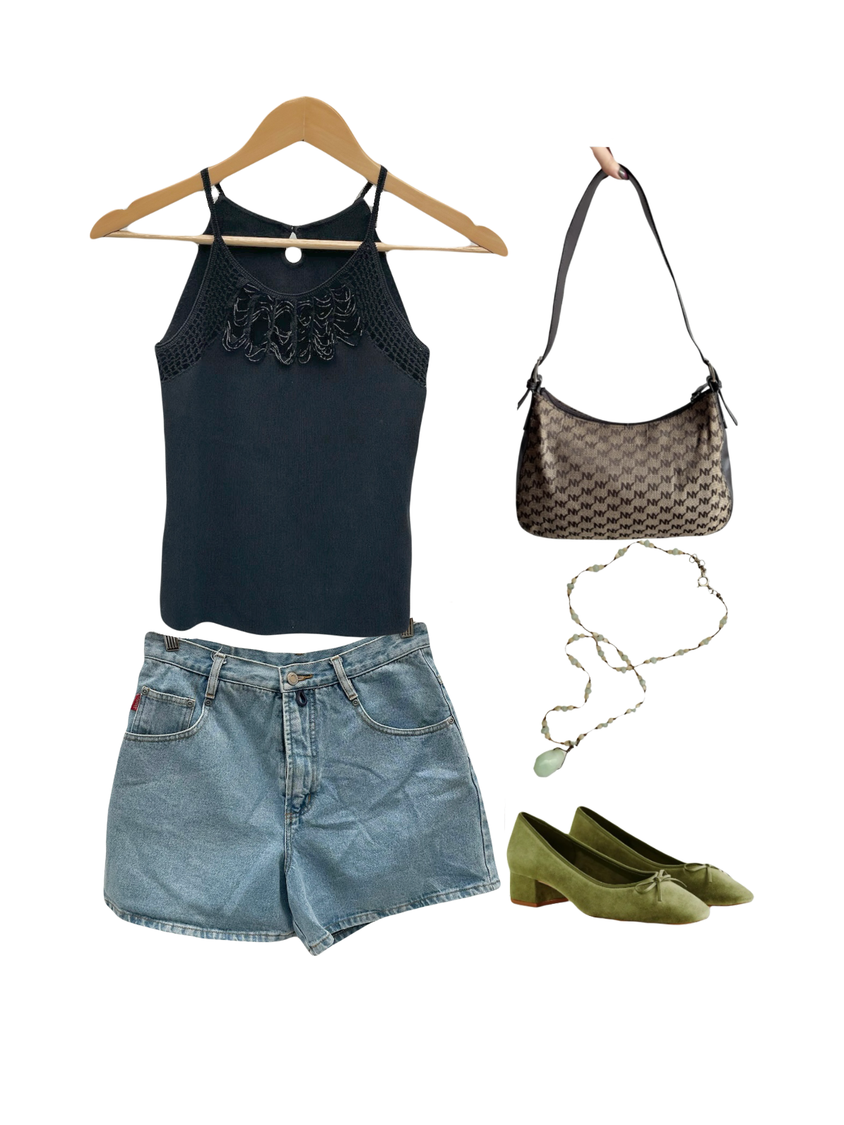 Vintage 90s Dainty Detailed Cami (M)
