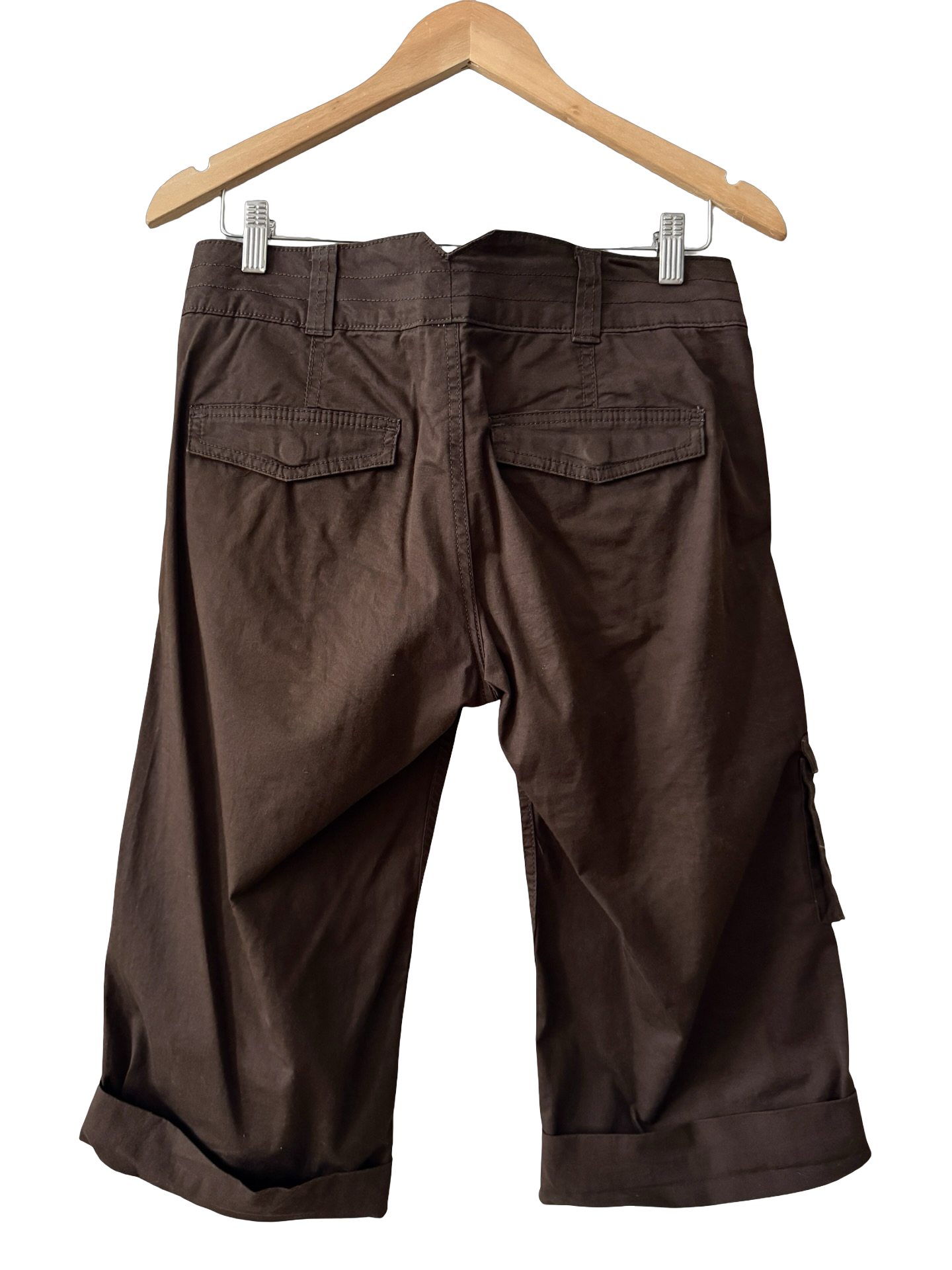 Vintage Y2K Calvin Klein Chocolate Cargo Capris (M)