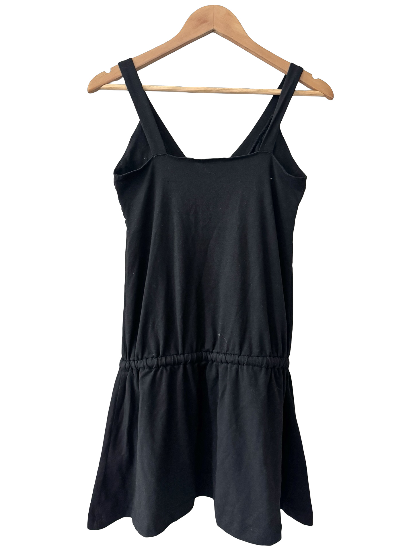 Vintage Y2K Noir Ruched Babydoll Mini Dress (M)