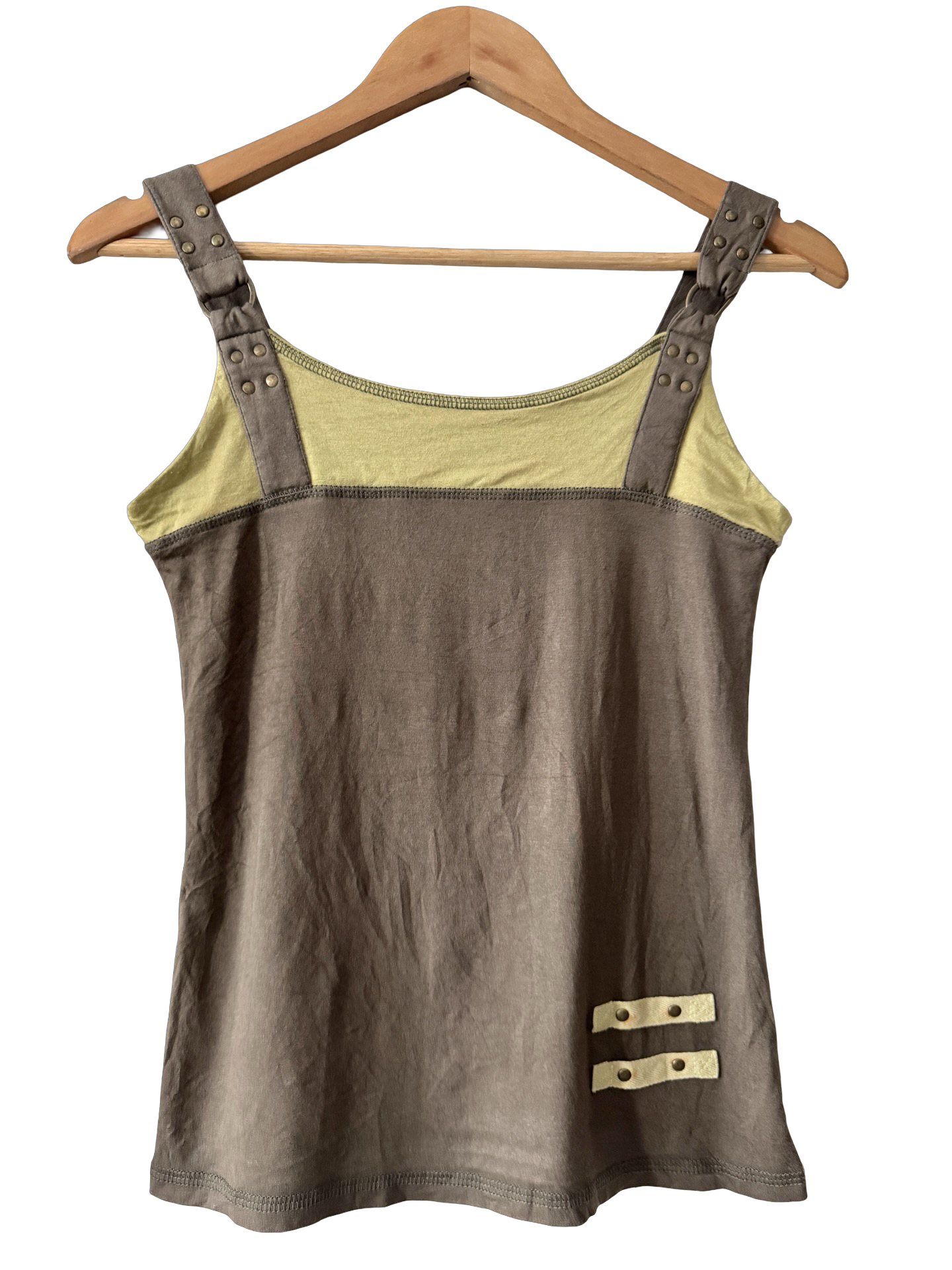 Vintage Y2K Olive Hardware Indie Tank (S/M)