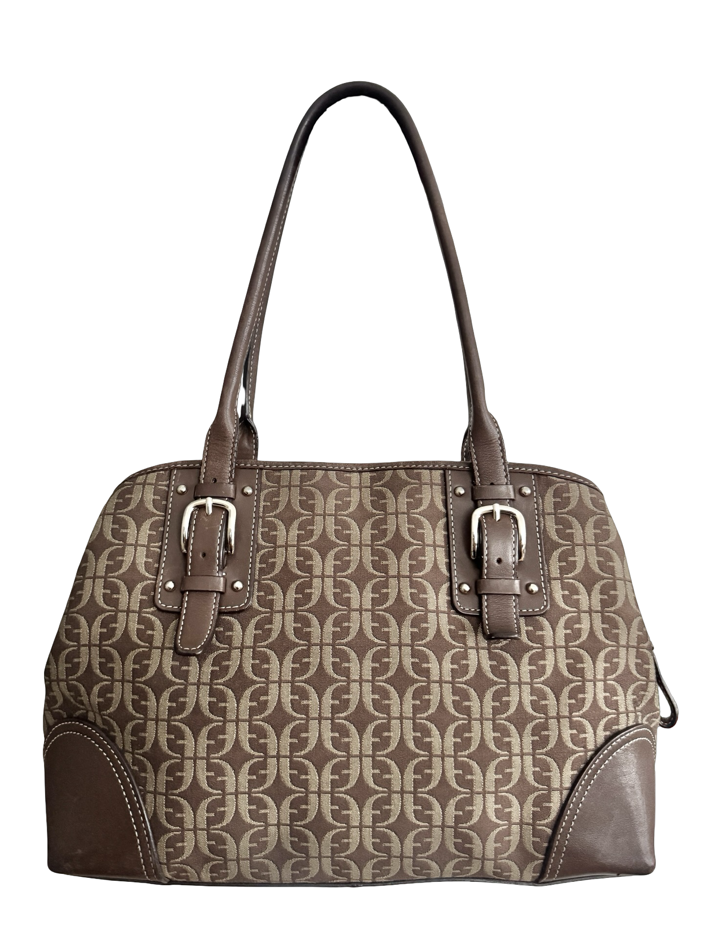 Vintage Y2K Fossil Monogram Shoulder Bag