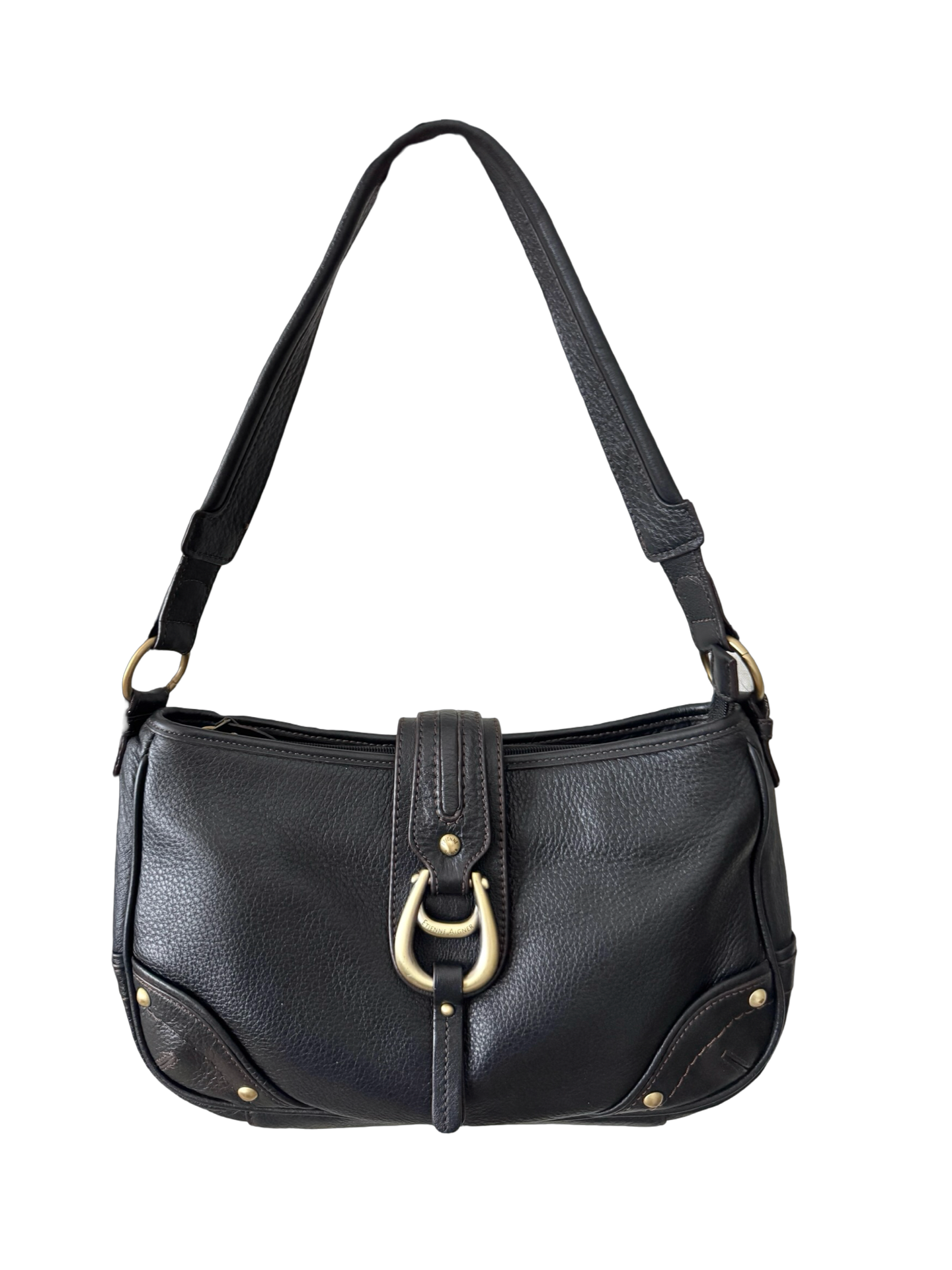 Vintage Y2K Eitienne Aigner Equestrian Black Bag