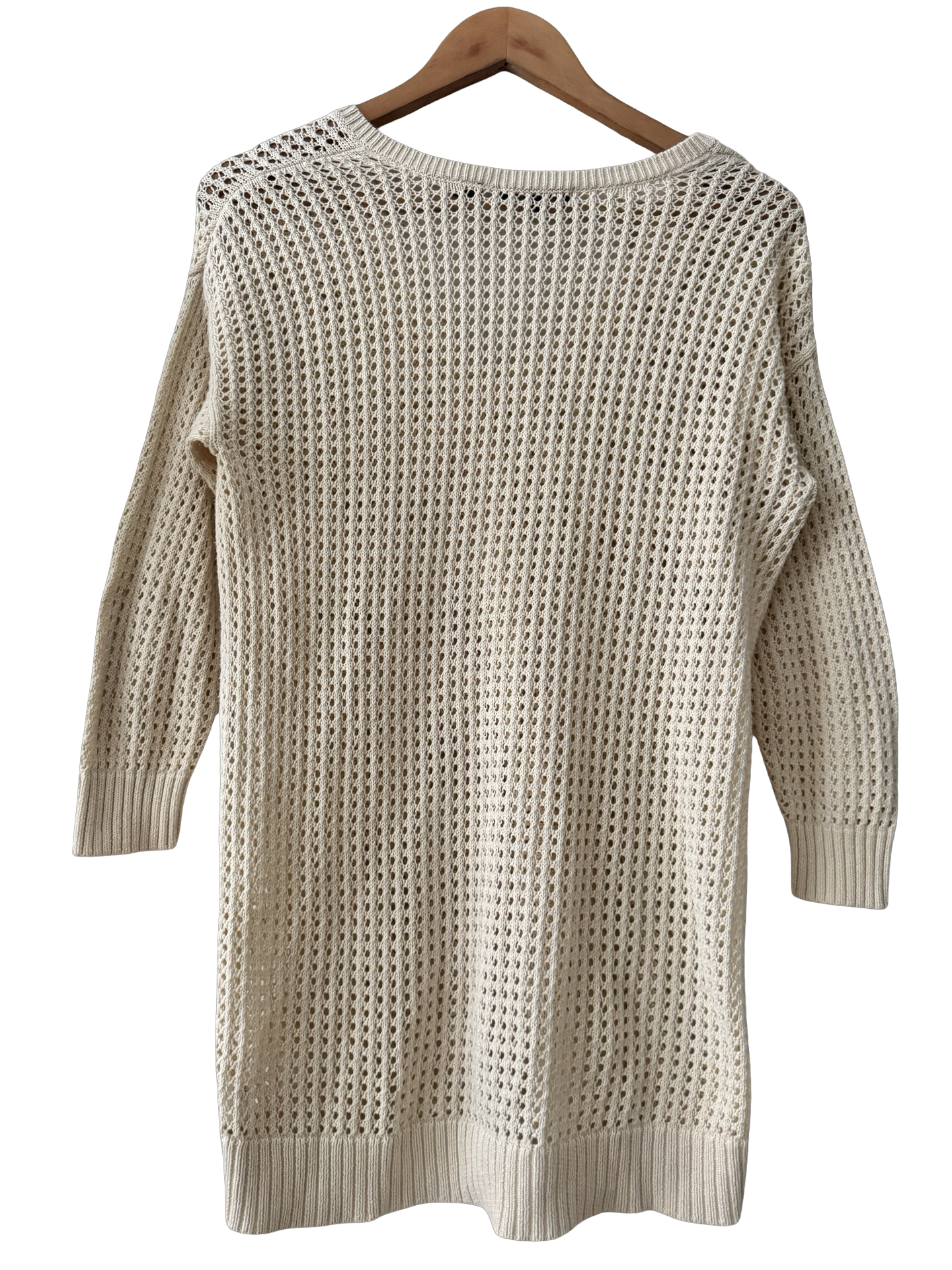 Vintage 90s Barely-There Cream Open Knit (M)