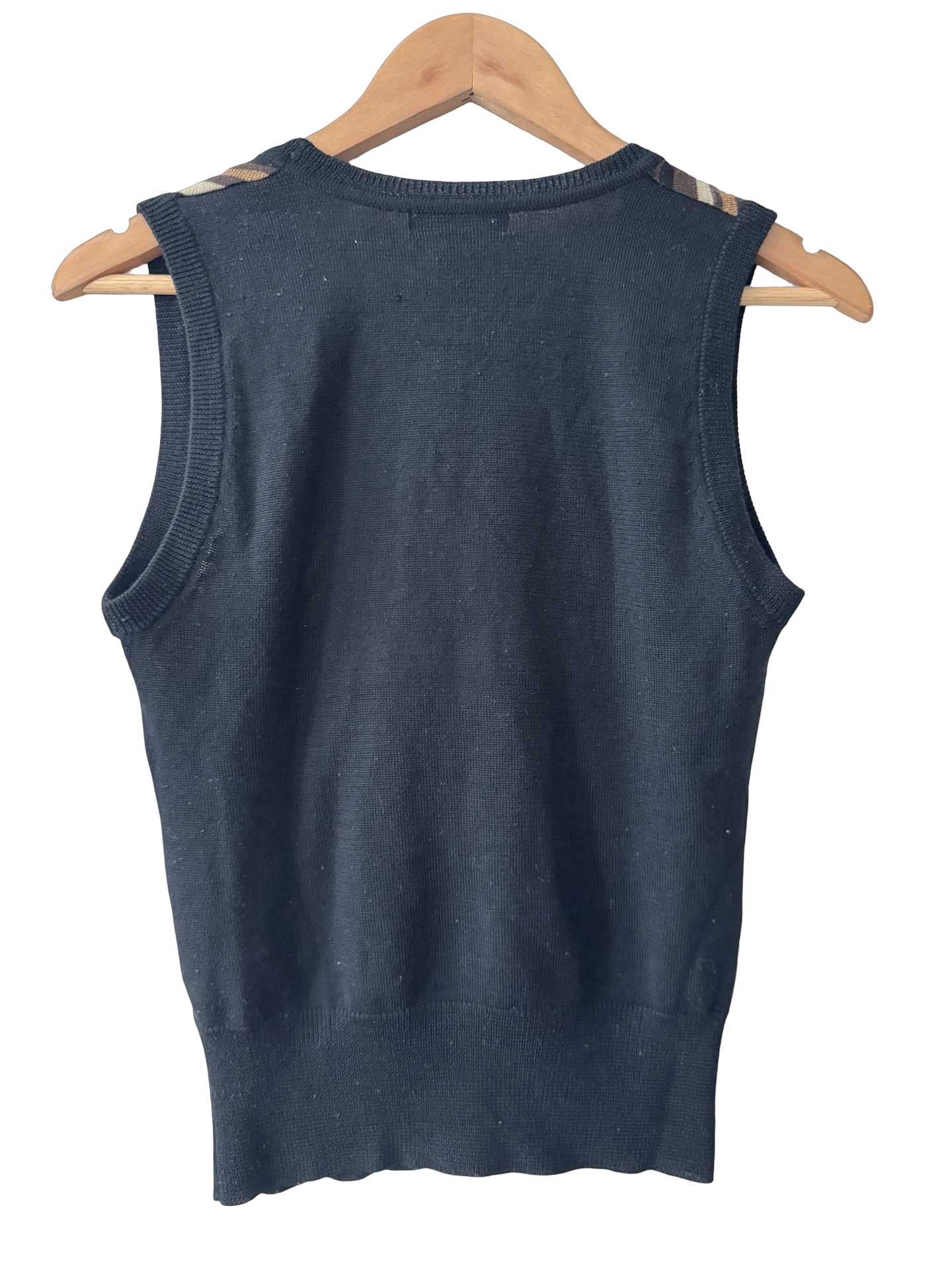 Vintage Y2K Parisian Stripe Knit Tank (S/M)