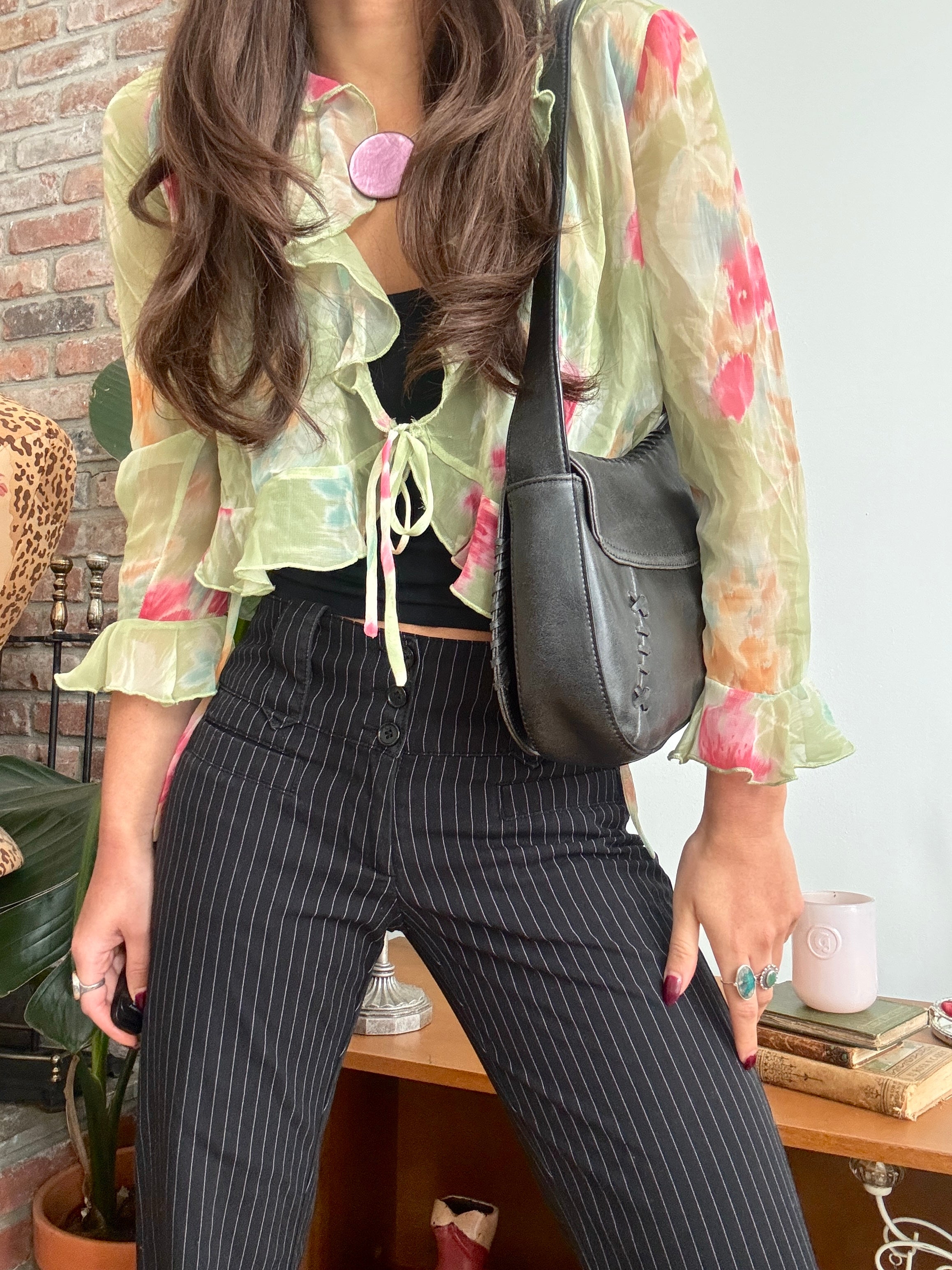 Vintage Exposed Stitch City DKNY Shoulder Bag