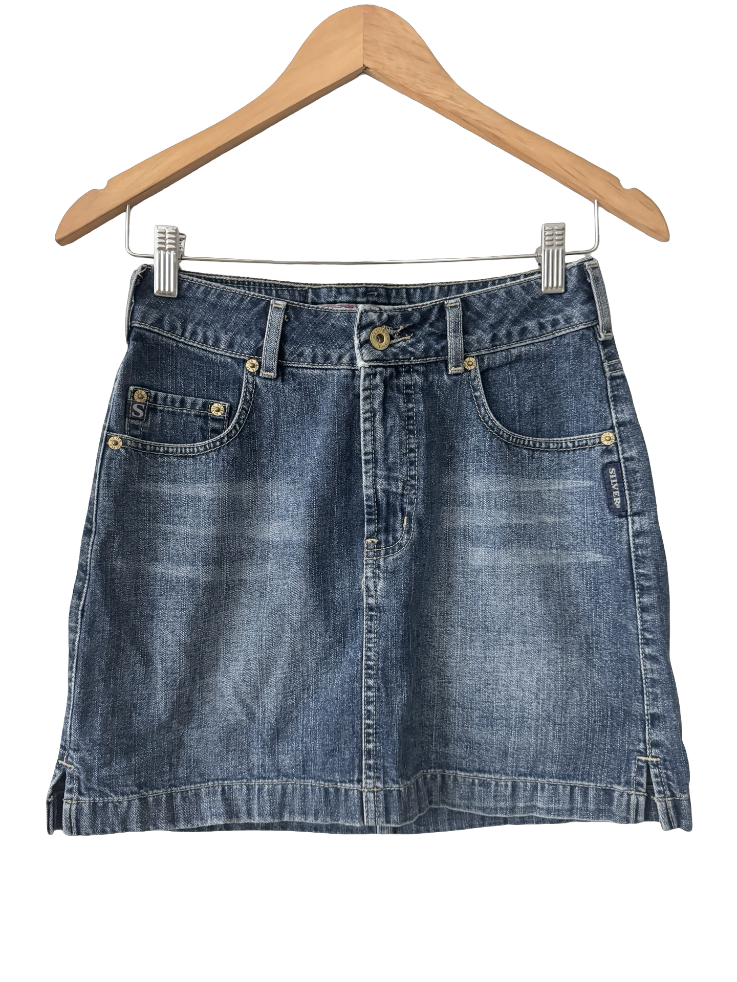 Vintage Y2K Downtown Denim Mini (S)