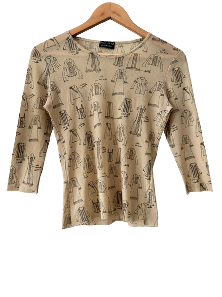 Vintage 90s Mesh Atelier Sketchbook Top (S/M) | ThreeDays-AWeek
