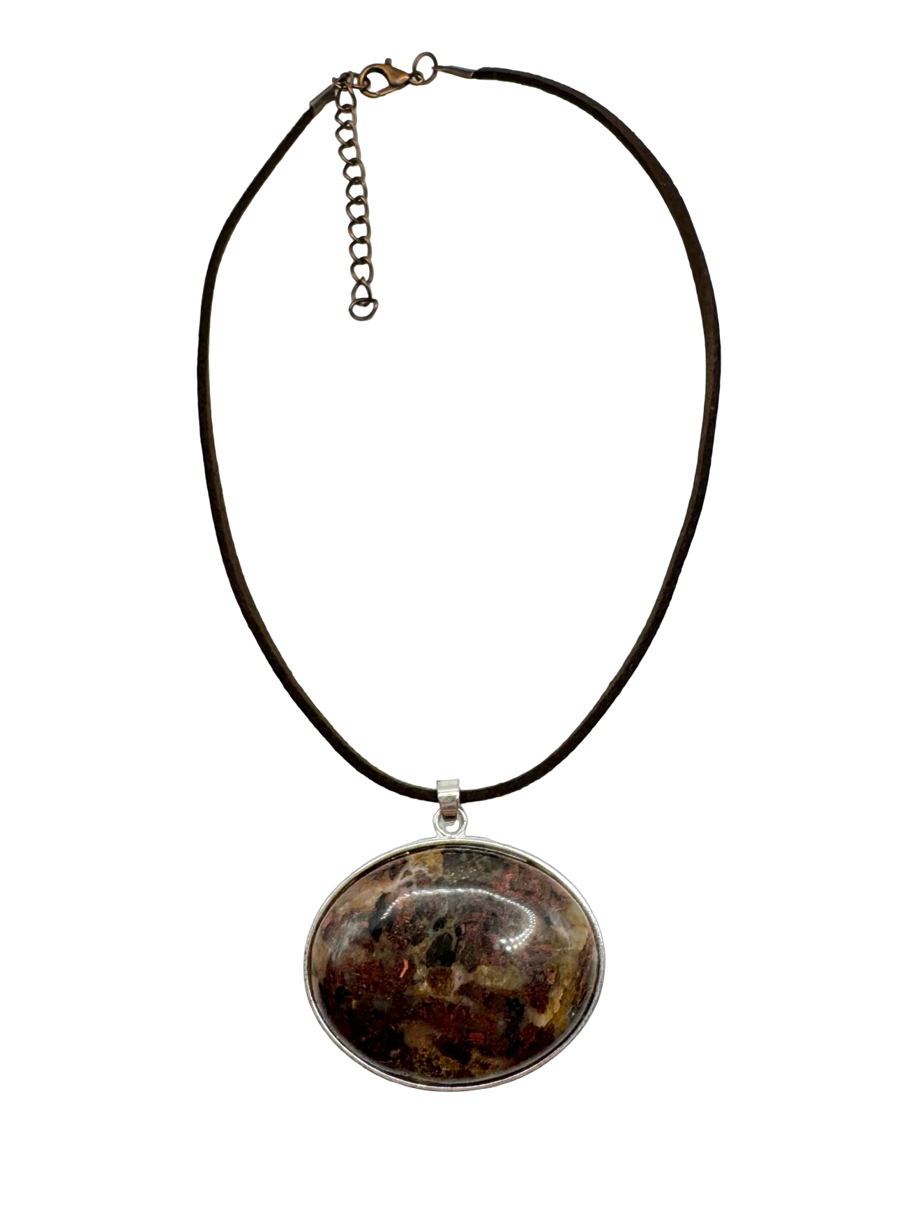 Vintage Earthbound Jasper Pendant Choker