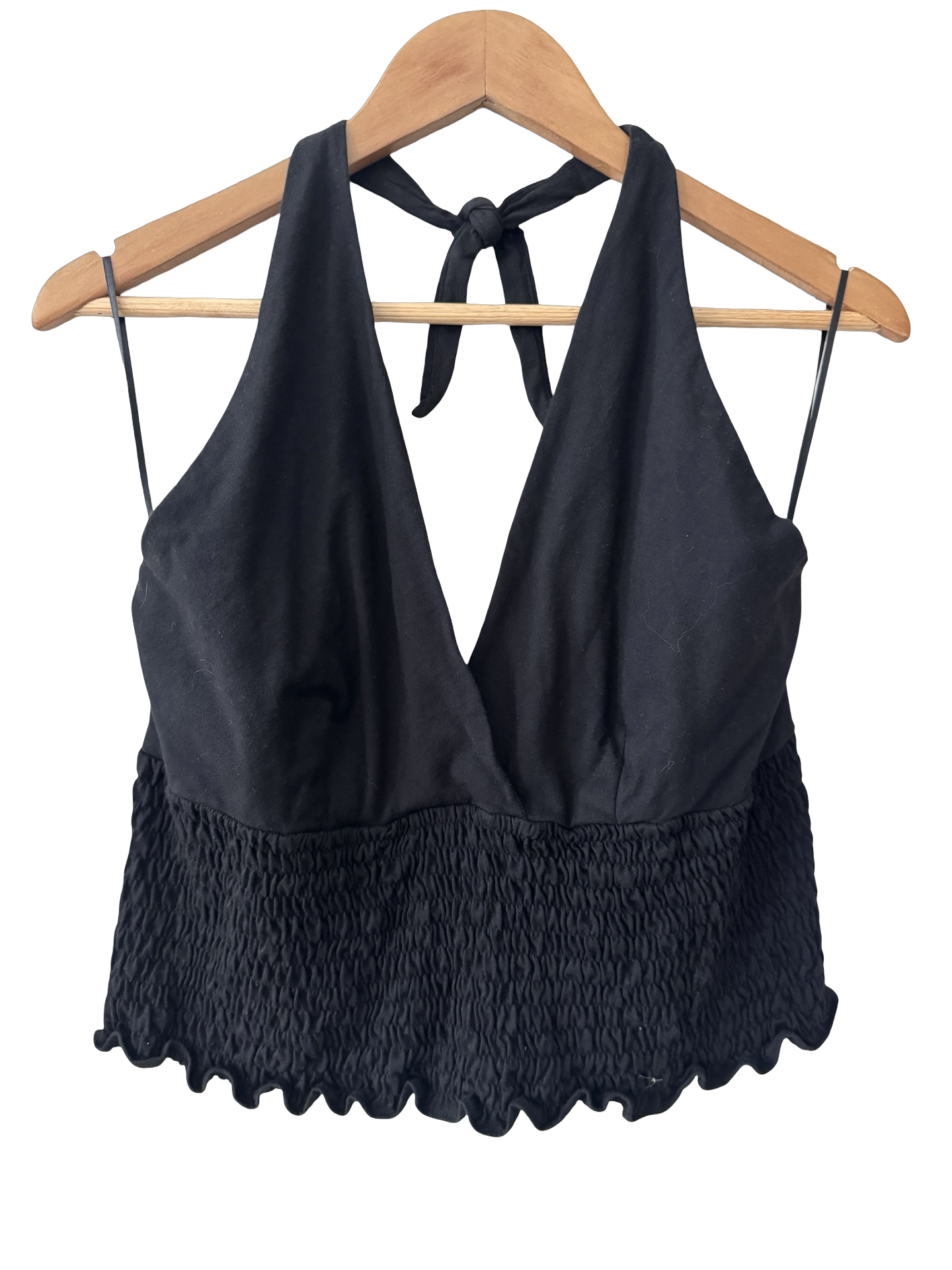 Vintage Y2K Ralph Lauren Smocked Halter Top (L)
