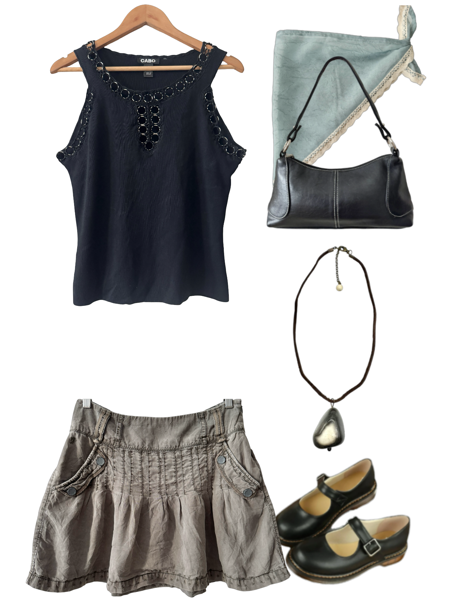 Vintage Y2K Second Skin Knit Top (L)
