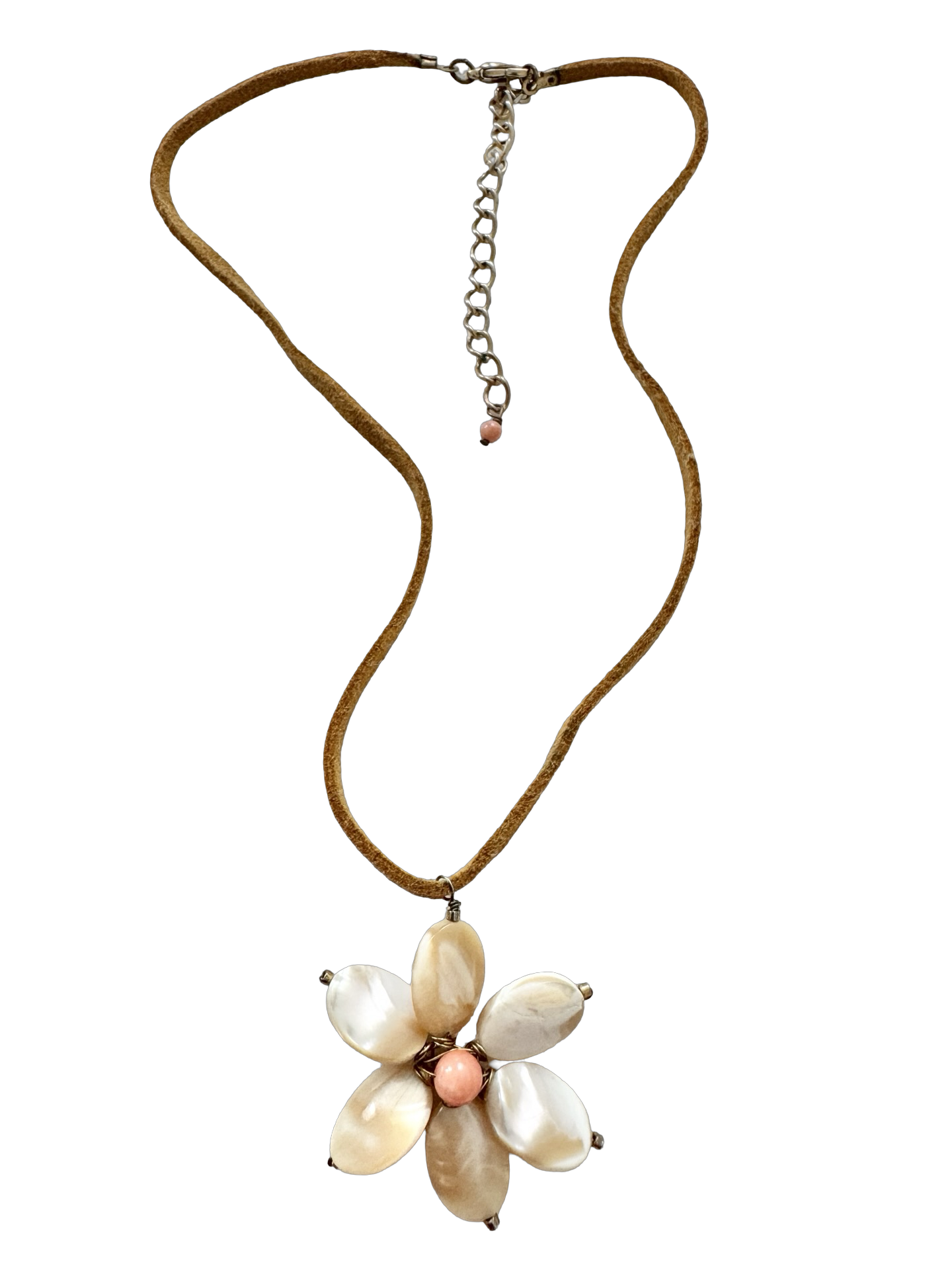 Vintage Coastal Bloom Shell Necklace