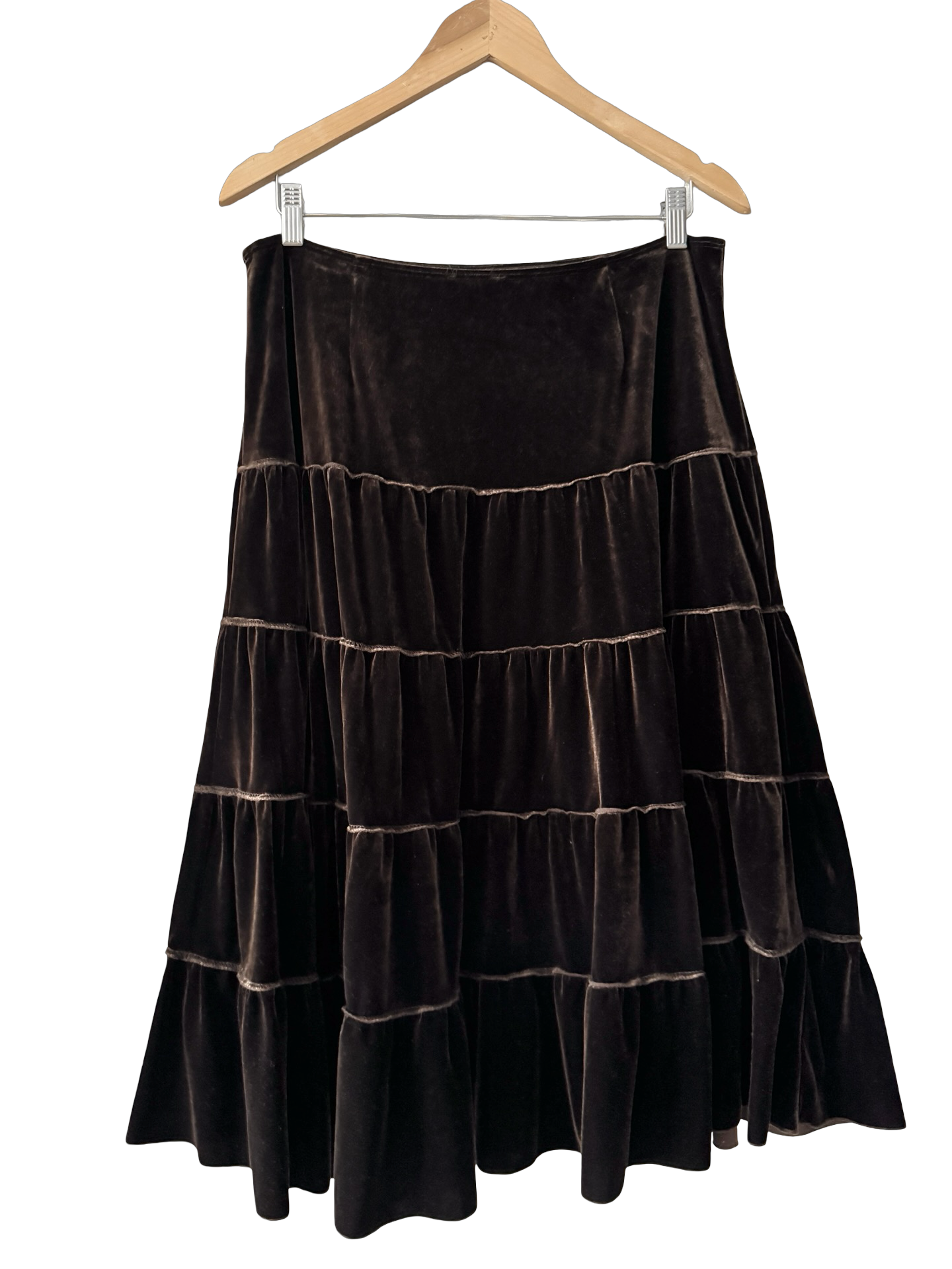 Vintage 90s Chocolate Poetry Skirt (L)