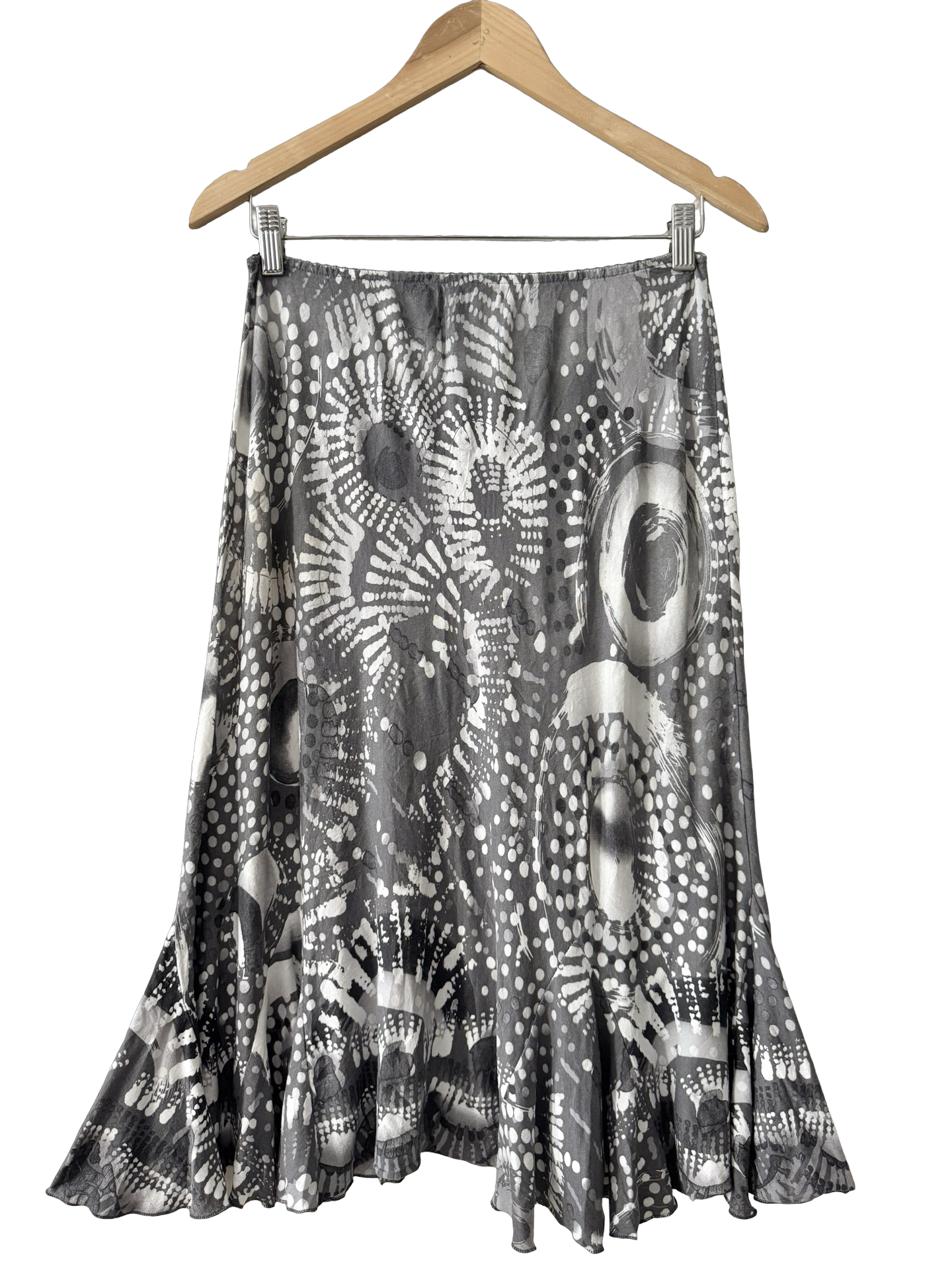 Vintage Y2K Hypnotic State Abstract Midi Skirt (S/M)