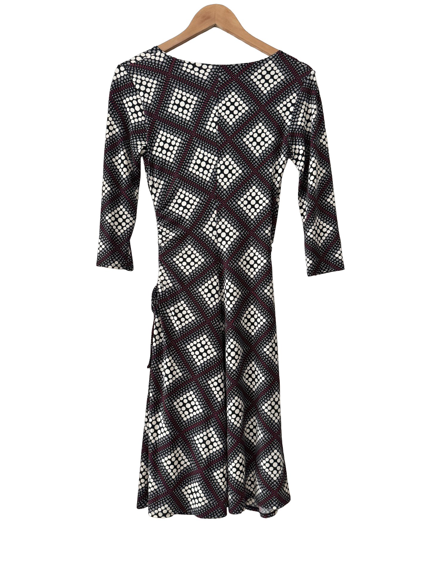 Vintage Y2K Laundry by Shelli Segal Polka Dot Wrap Dress (S/M)