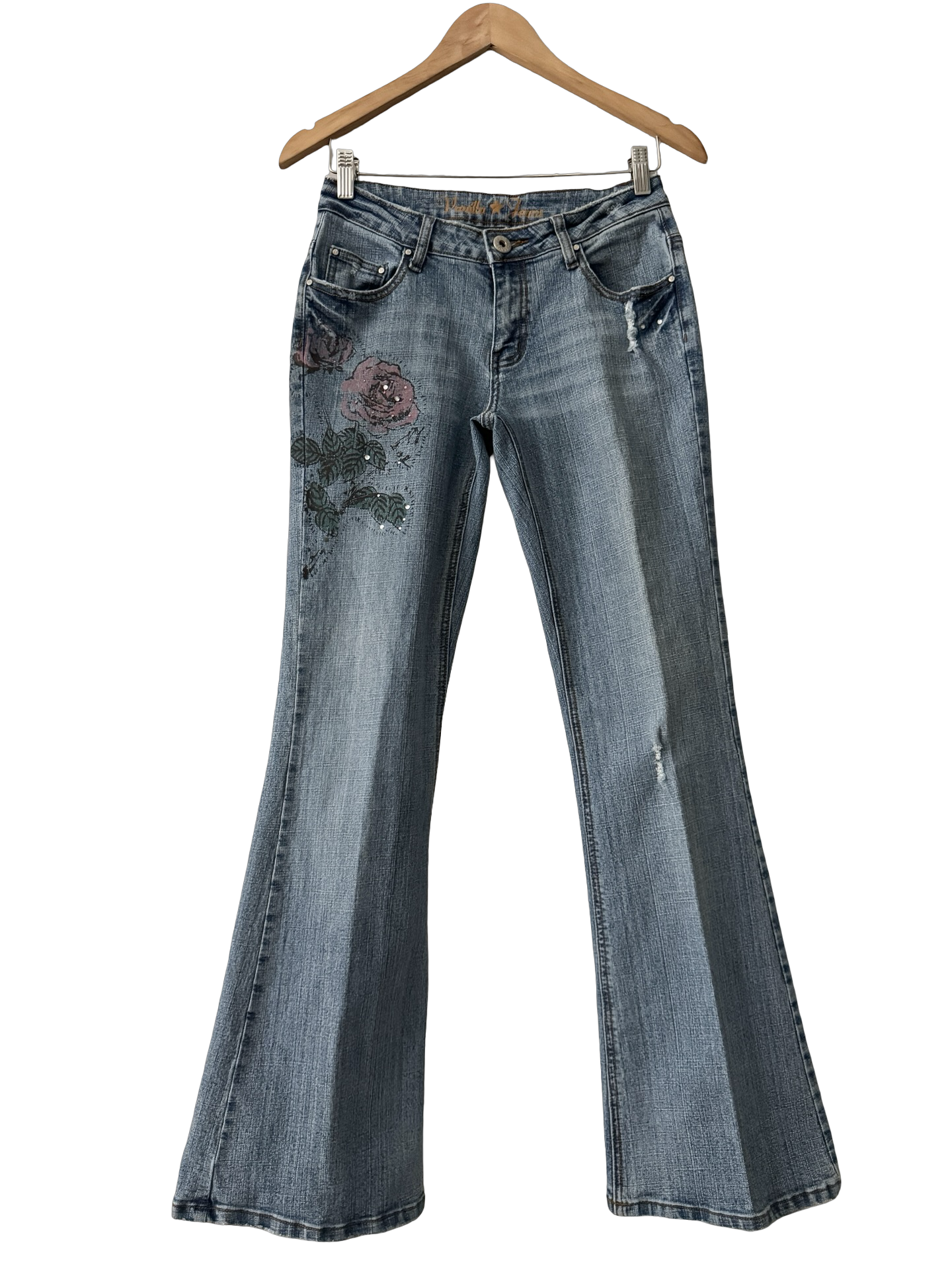 Vintage Y2K Dead Roses Jeans (XS/S)