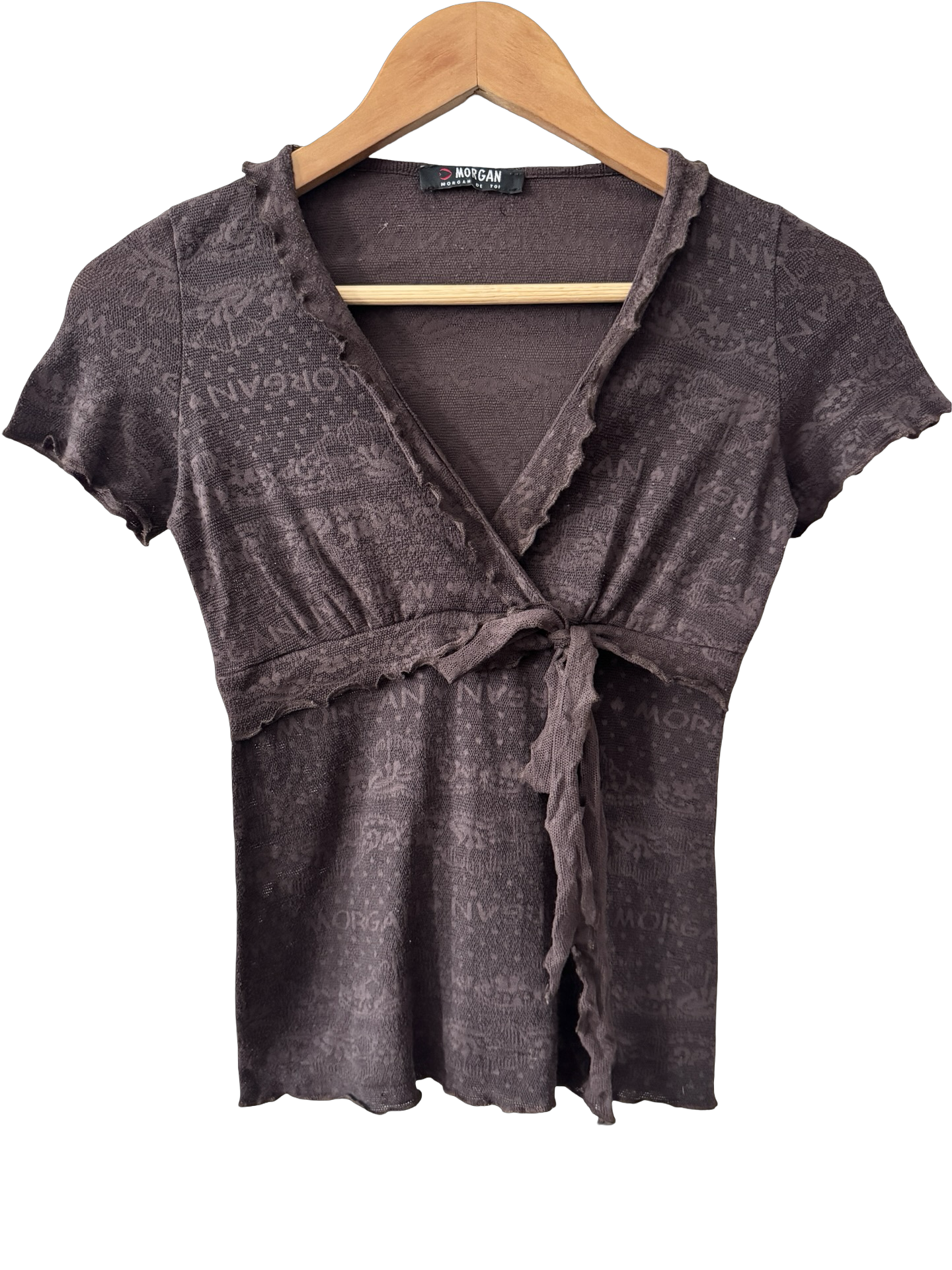 Vintage Y2K Morgan de Toi Monogram Blouse (XS/S)