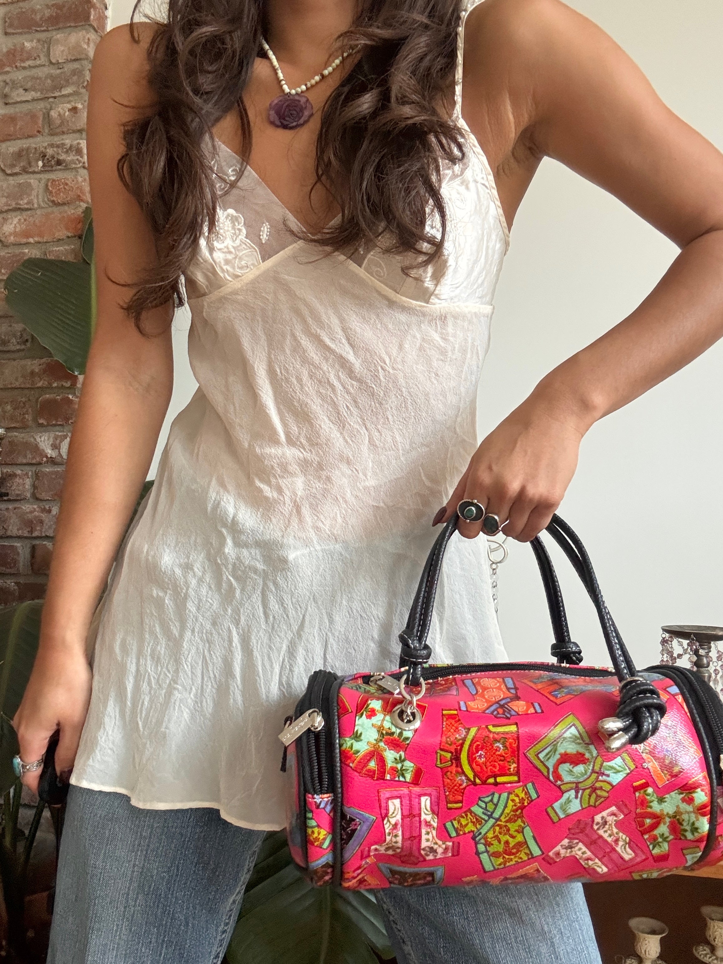 Vintage 90s Garment Graphic Purse