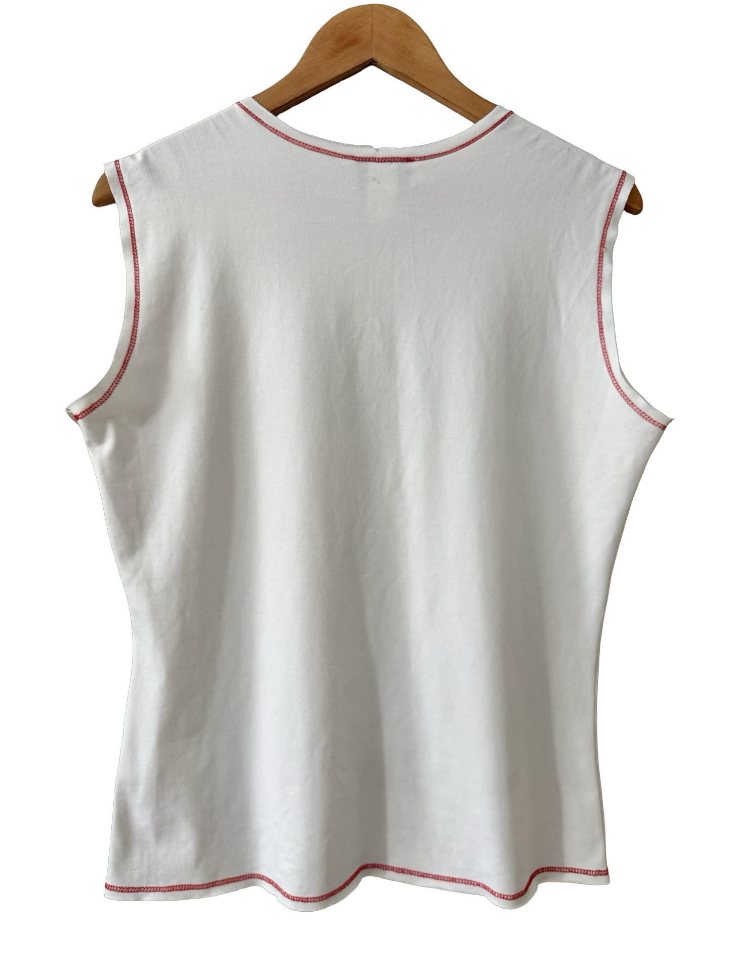 Vintage Y2K Pretty Girl Rhinestone Safety Pin Tank (XL)