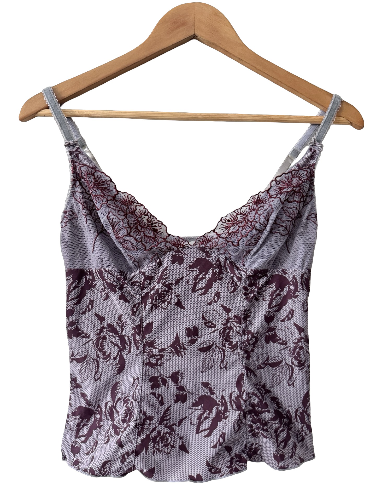 Vintage Y2K French Plum Boudoir Bustier (S)