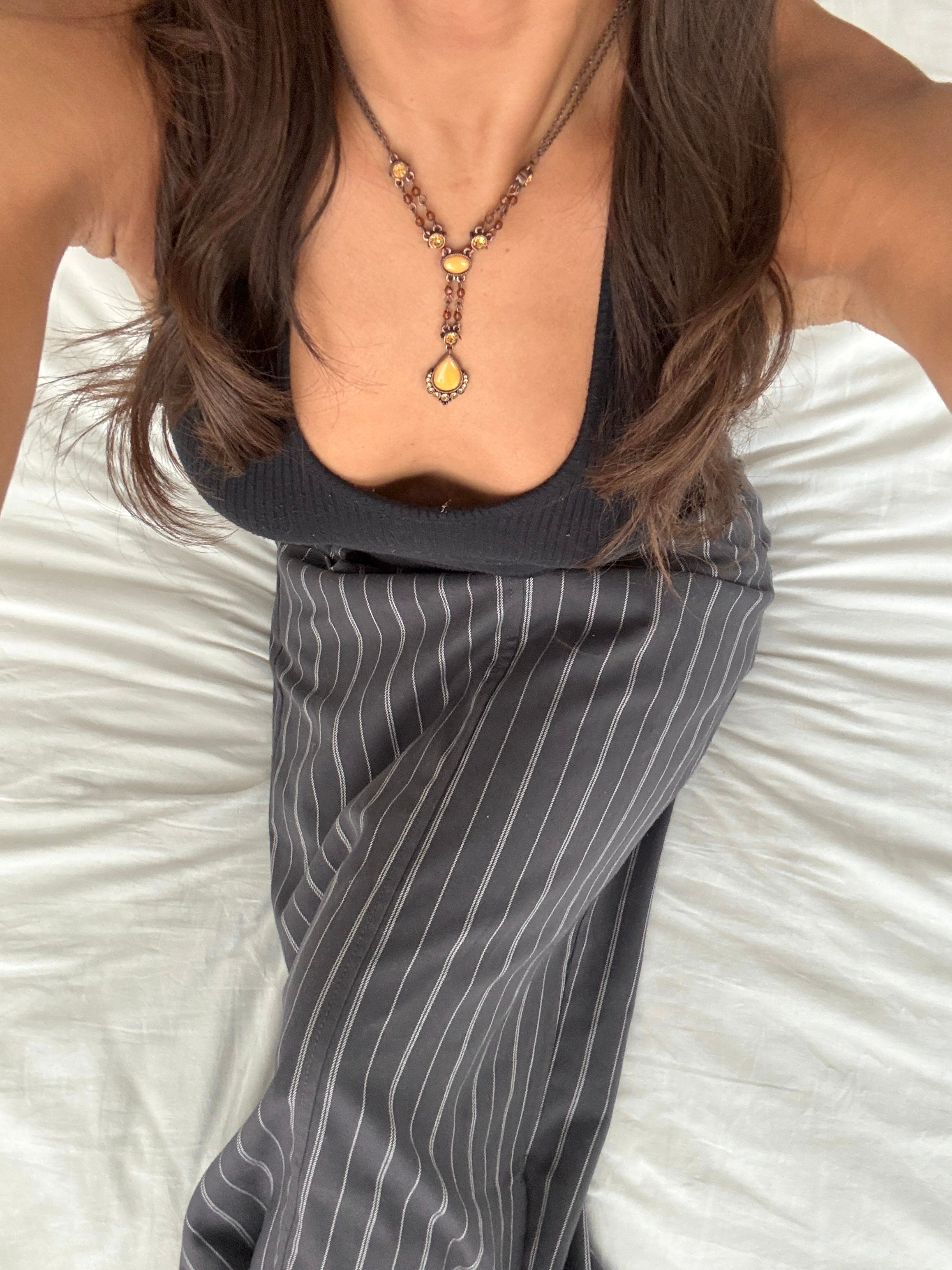 Vintage Golden Hour Drop Necklace