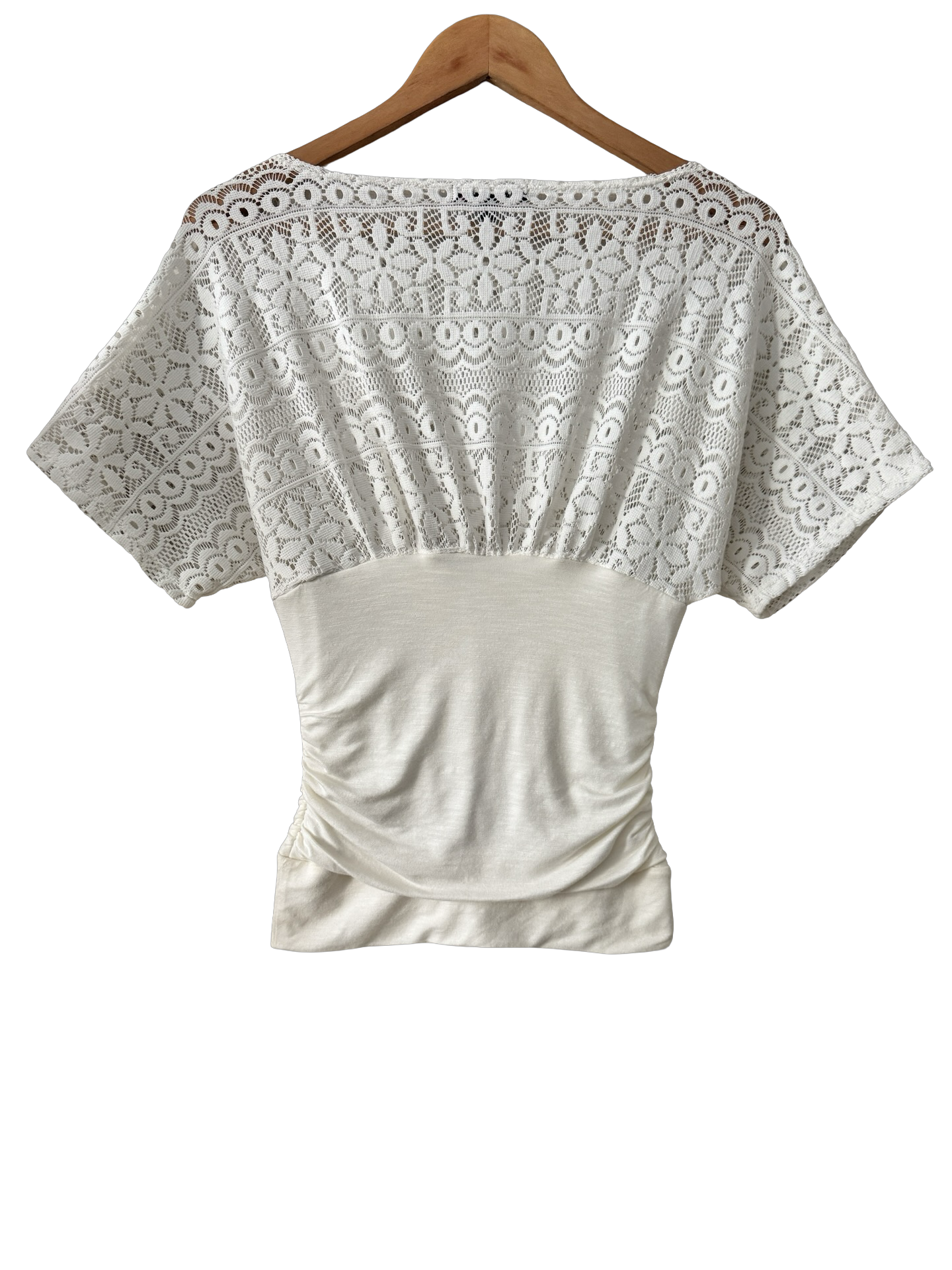 Vintage Y2K Heartbreaker Sheer Cinch Top (S)