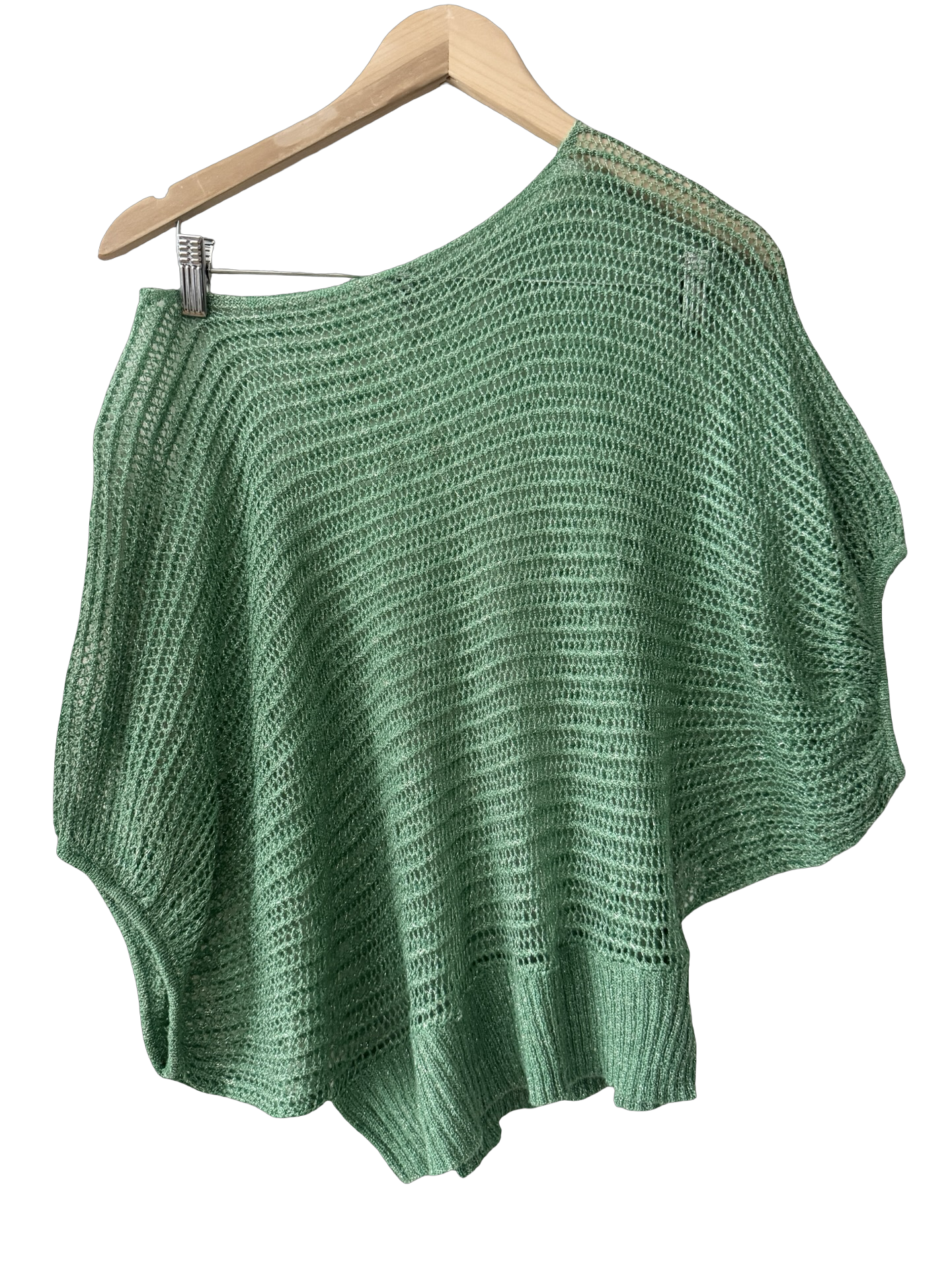 Vintage Y2K Buzz Crochet Poncho (S/M)
