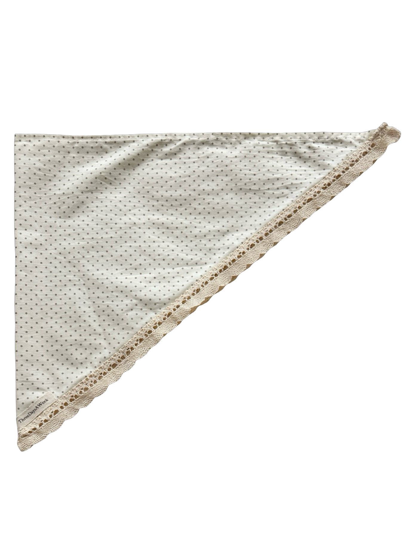 Milk Dot Lace Hair Scarf