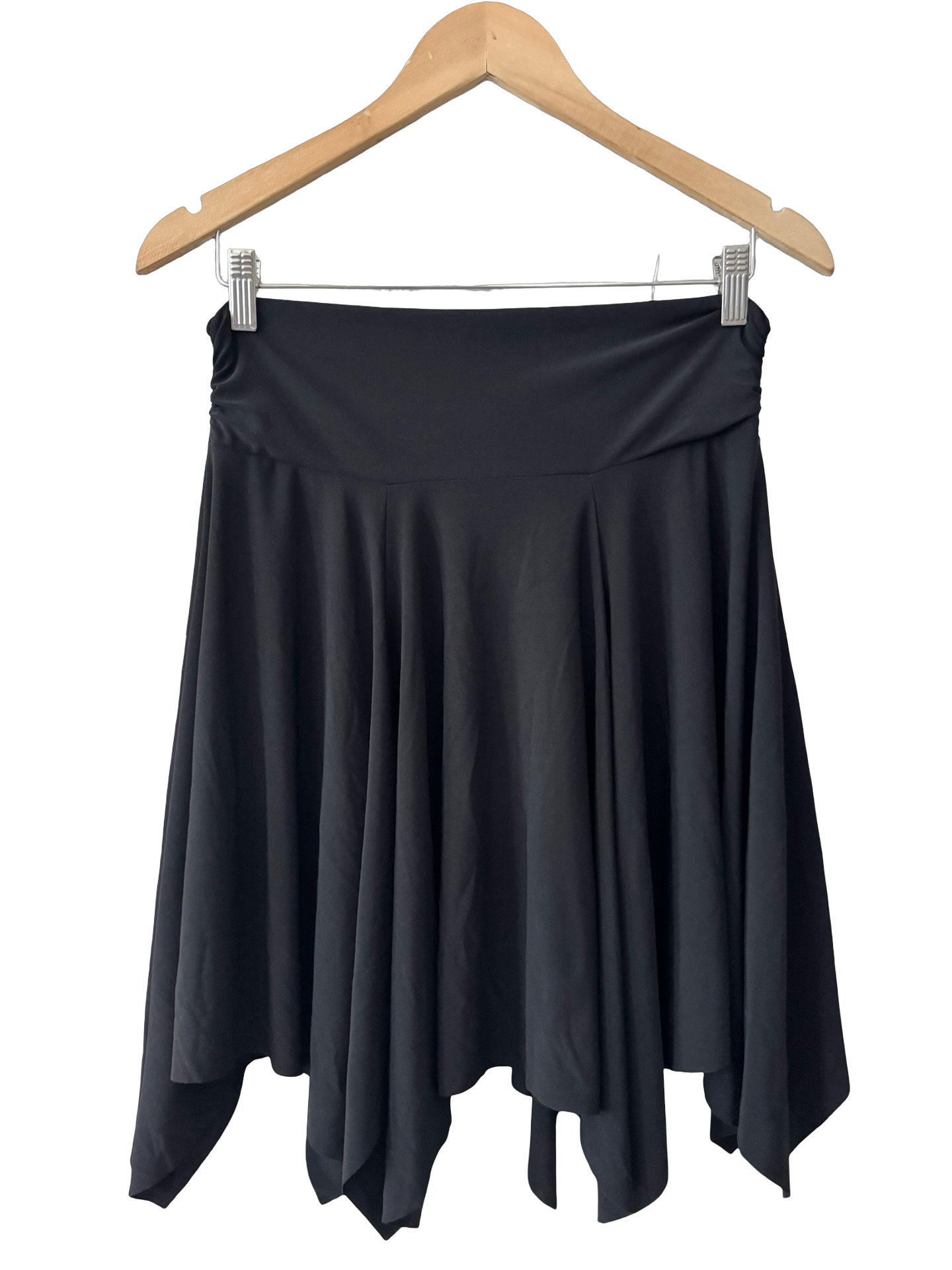Vintage 90s Handkerchief Low-Waist Midi Skirt (S/M)