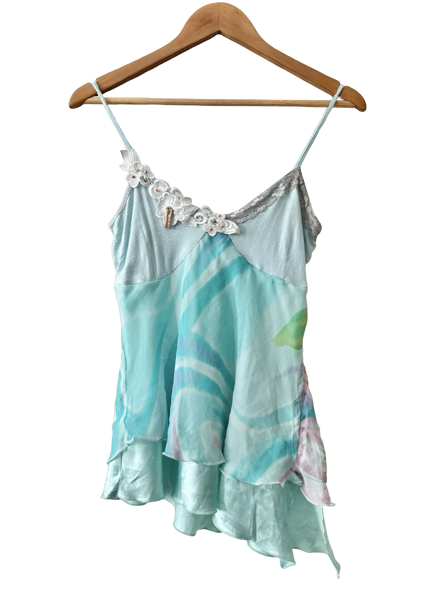 Vintage Y2K Mermaid Lagoon Fairy Cami (S/M)