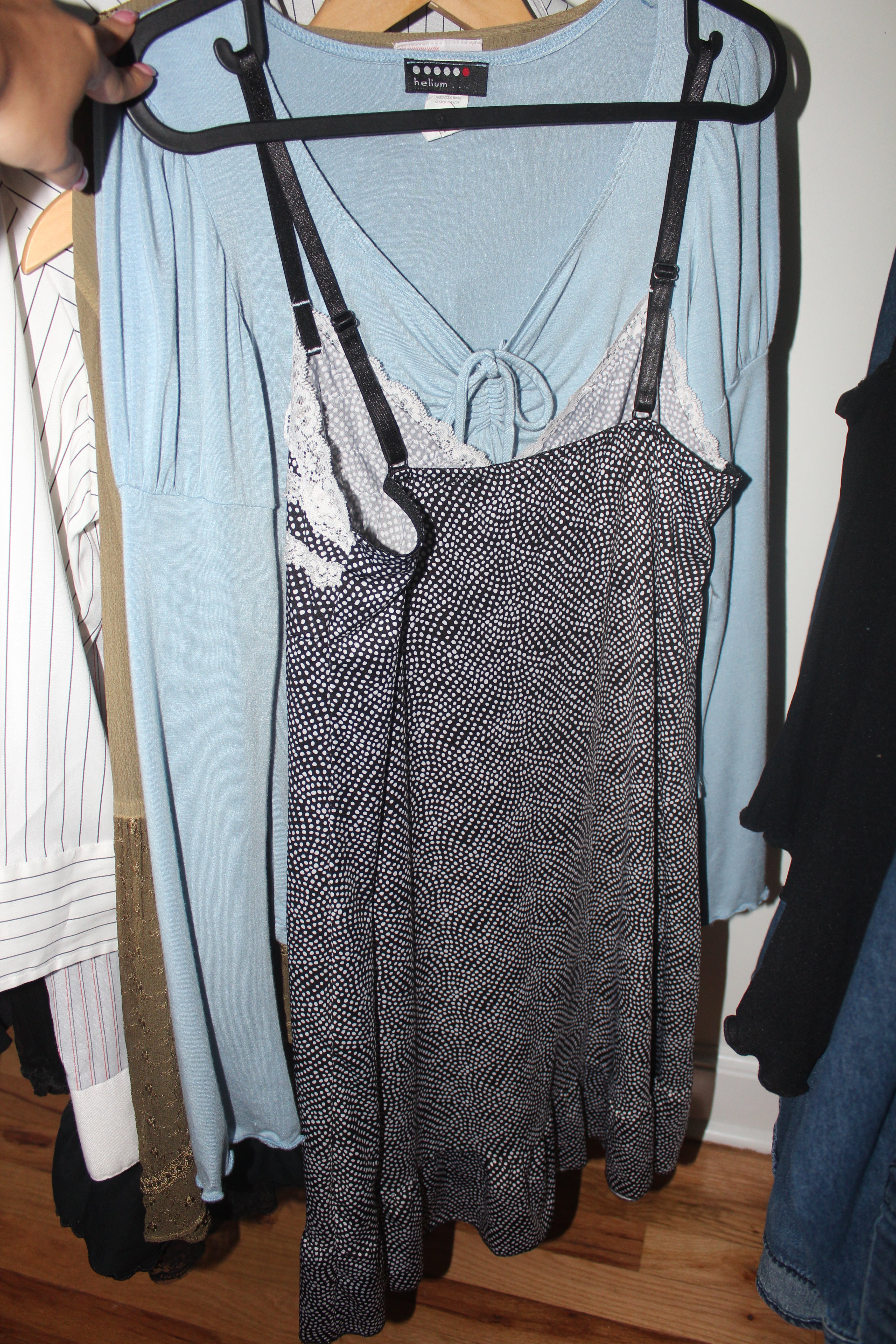 Vintage 90s Lace Dotted Mini Dress (M)