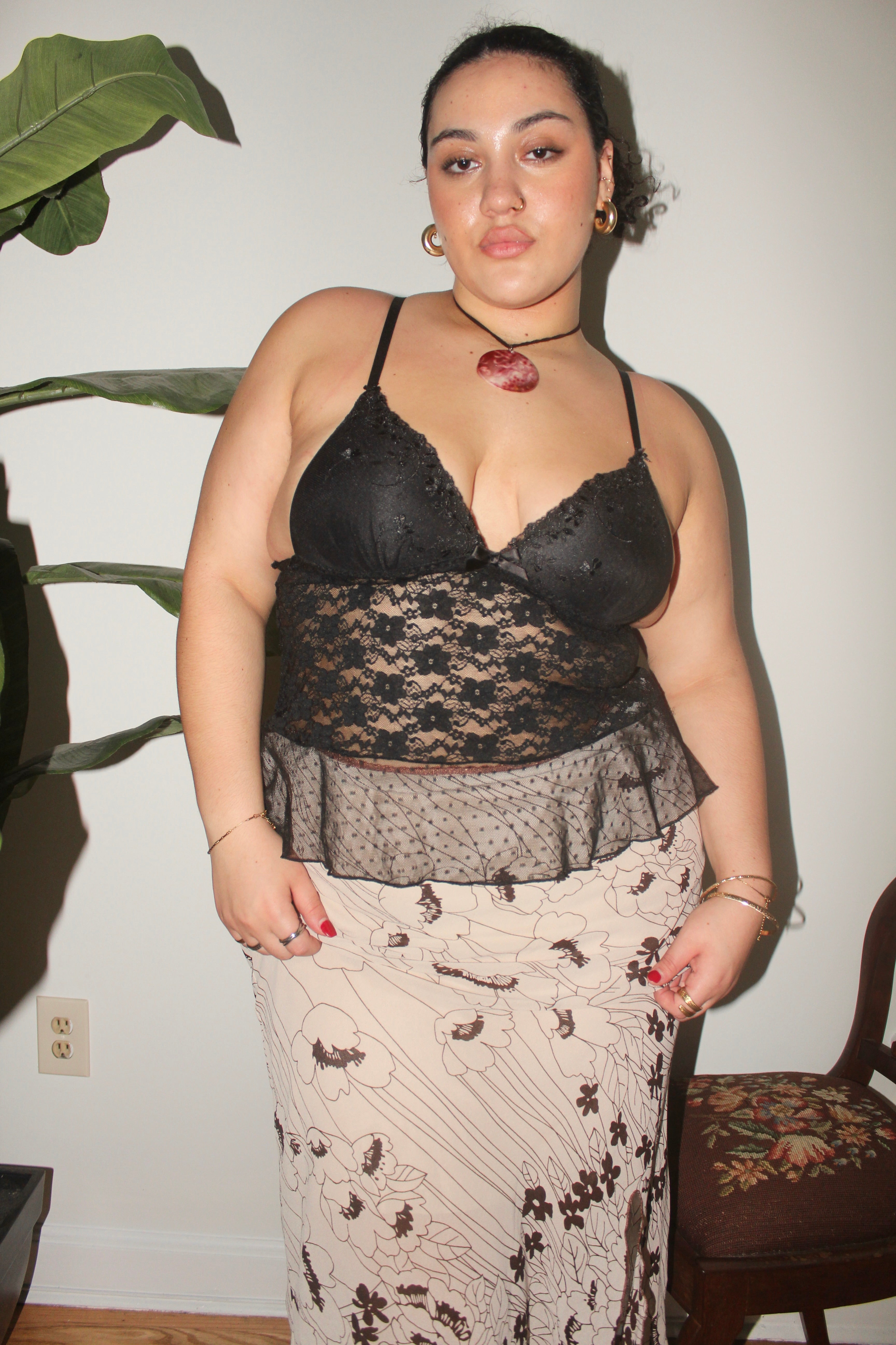 Vintage 90s Lace Bustier Camisole (L)