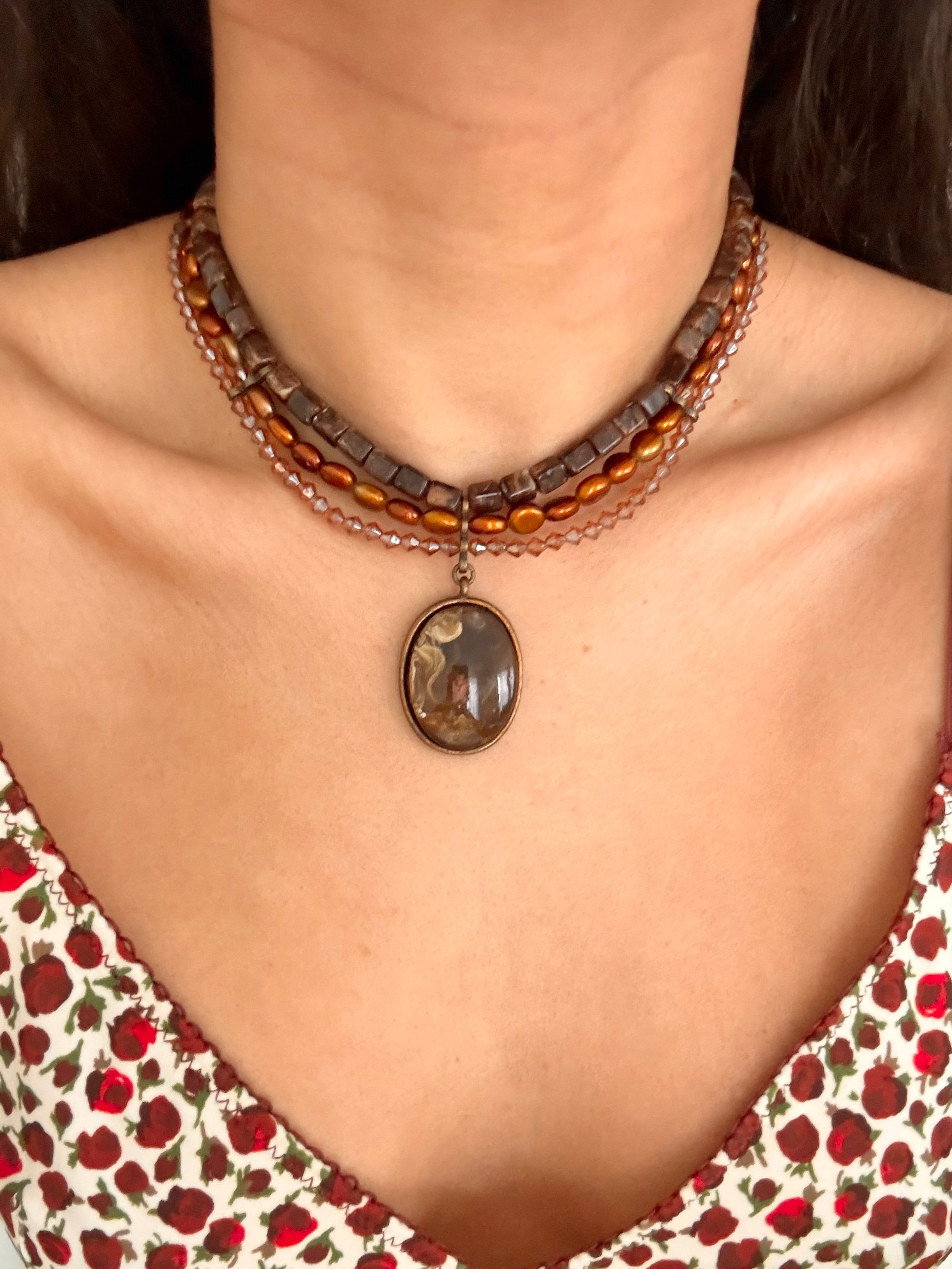 Gilded Reverie Layered Choker
