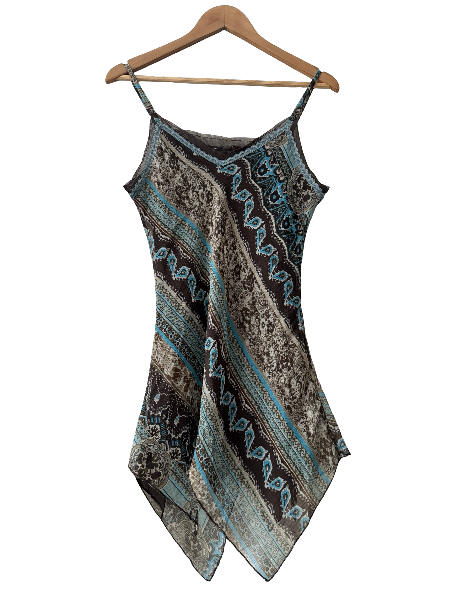 Vintage Y2K Turquoise Caravan Top (M)