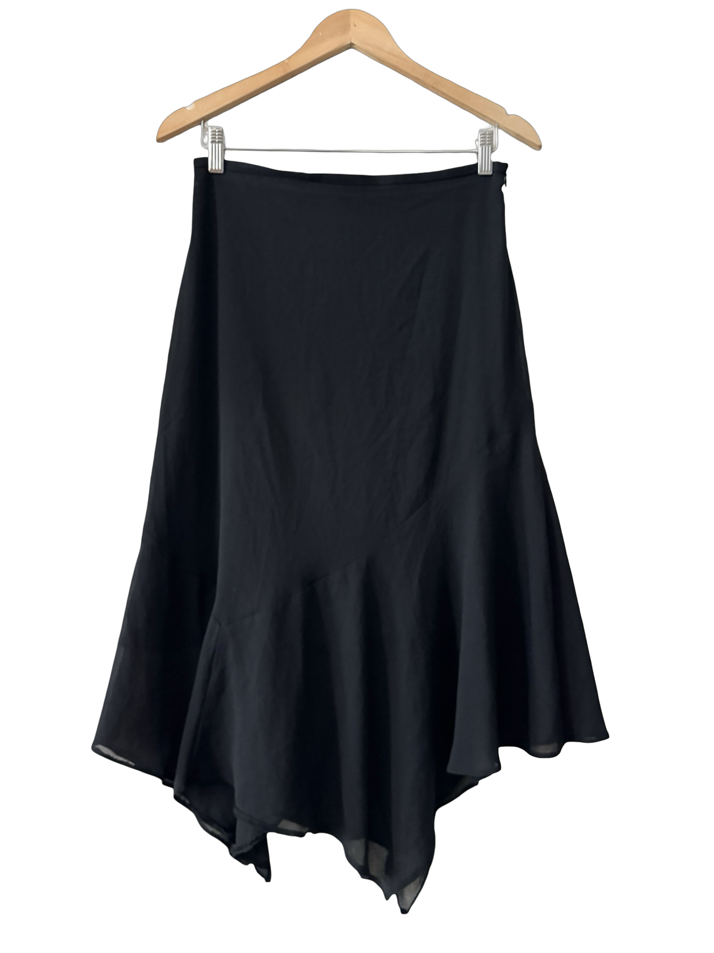 Vintage 90s After Midnight Handkerchief Midi Skirt (S)