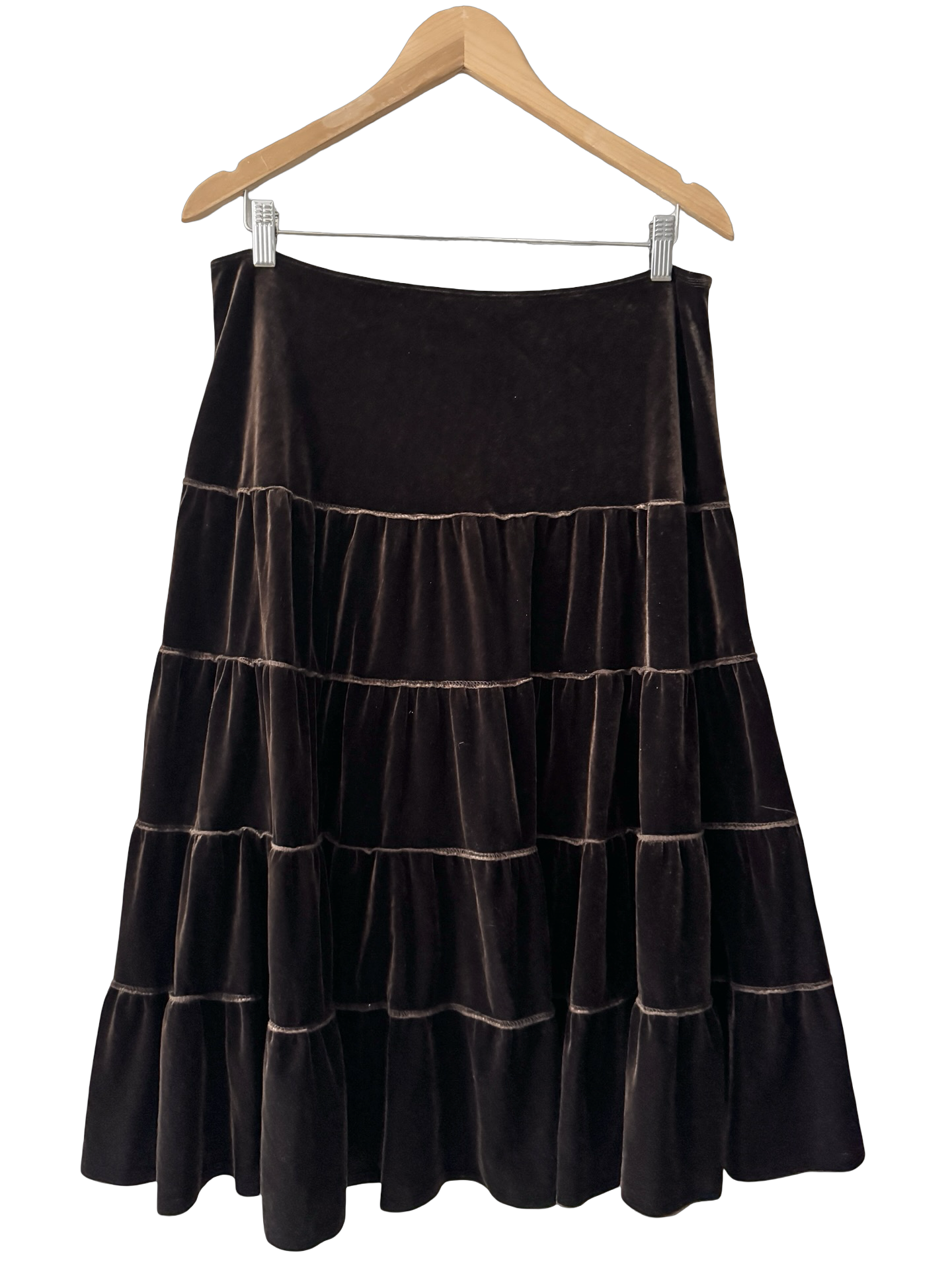 Vintage 90s Chocolate Poetry Skirt (L)