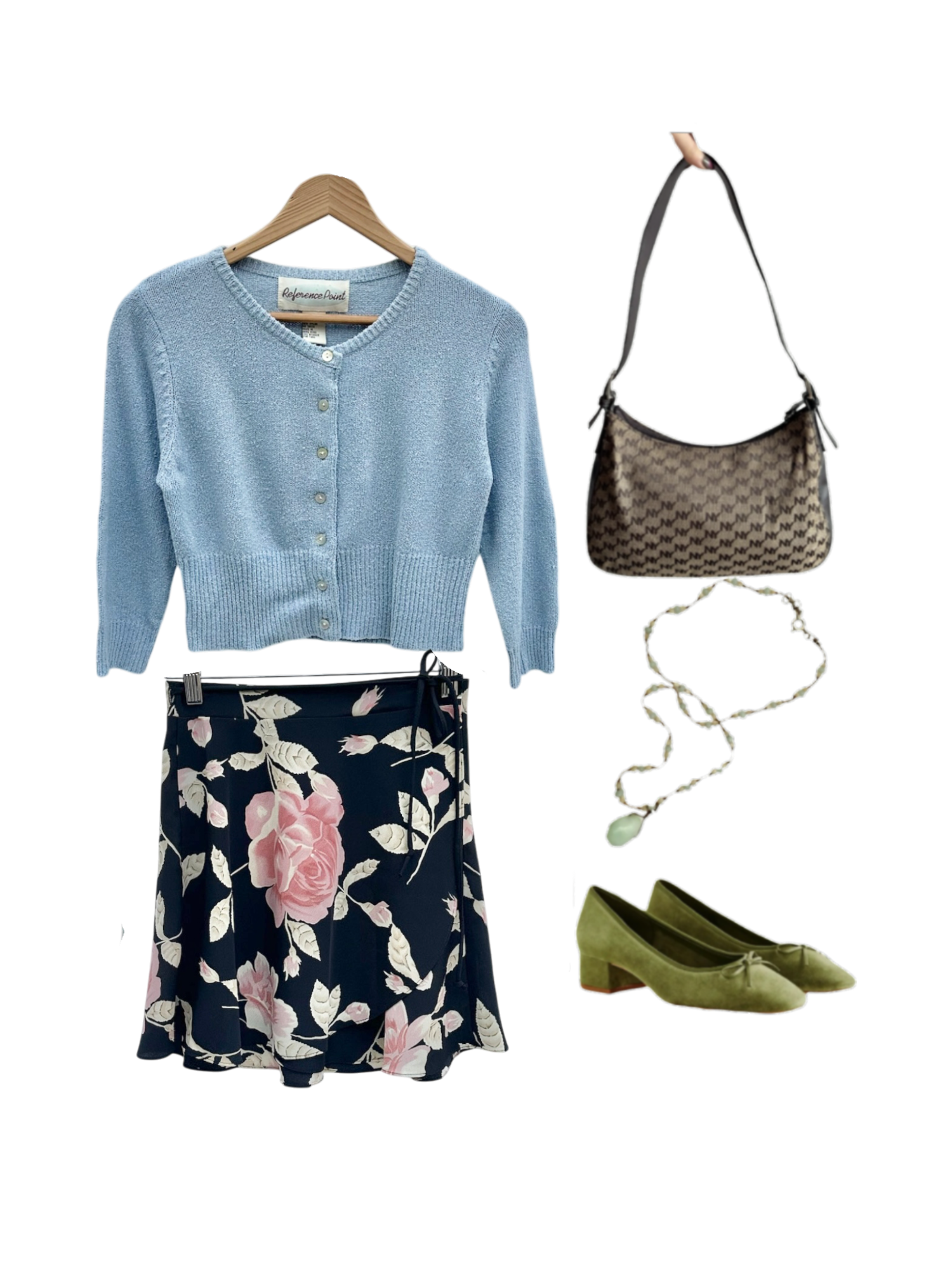 Vintage 90s Wrap Mini Skirt (S)