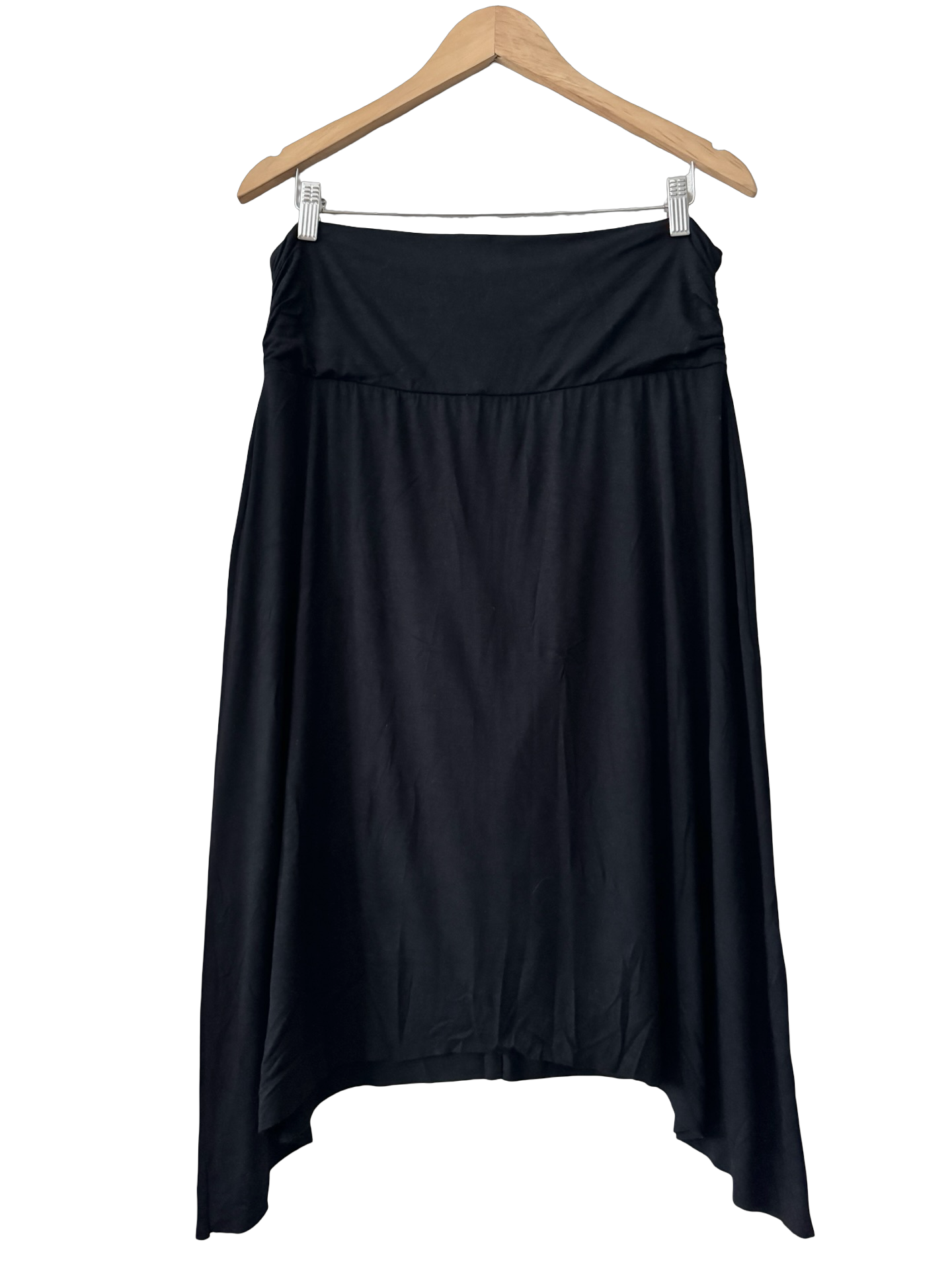 Vintage Y2K Noir Cascade Midi Skirt (M/L)