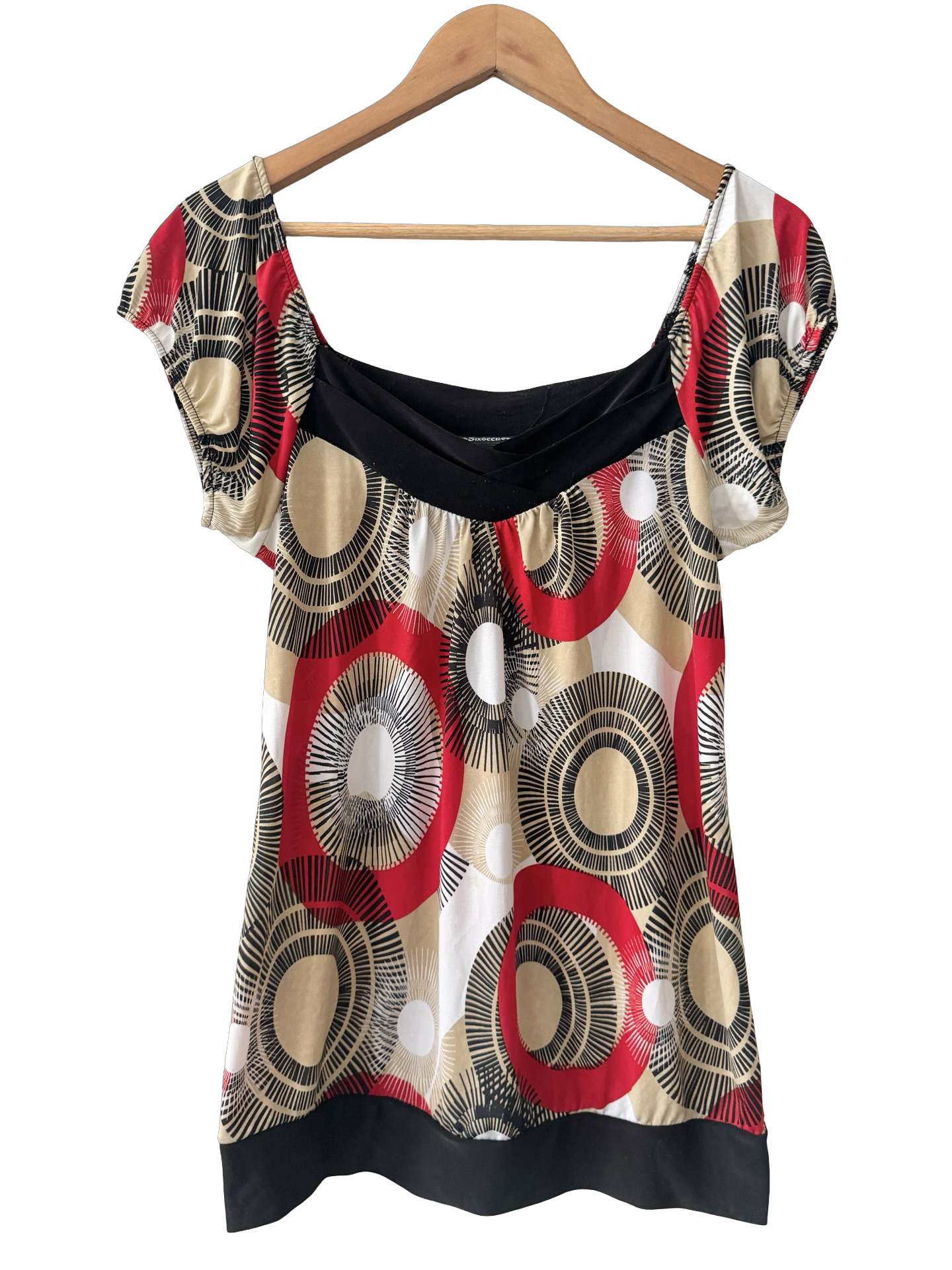 Vintage 90s Disco Orbit Babydoll Top (L)