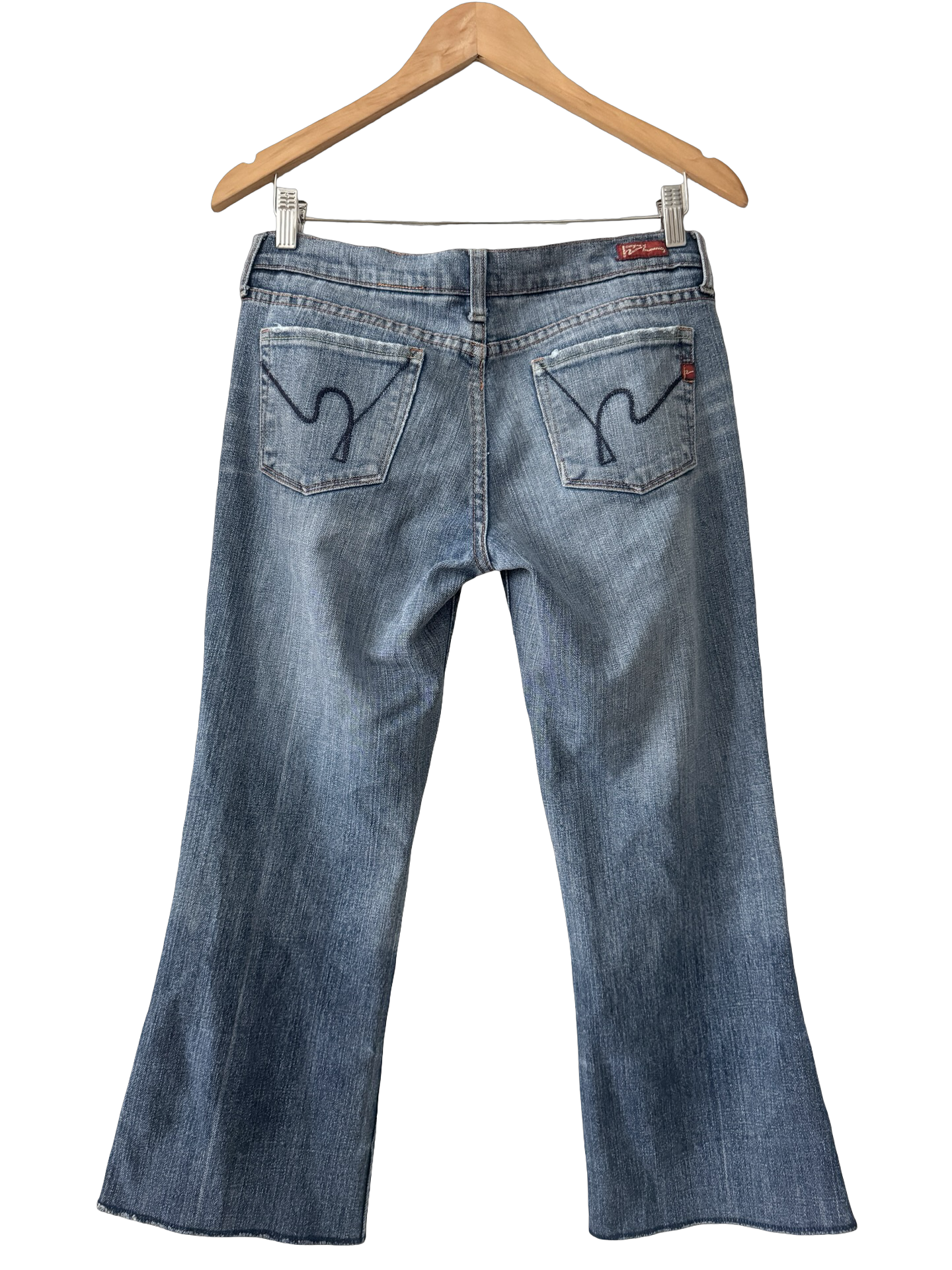 Vintage Y2K Blue Crush Denim Capris (S)