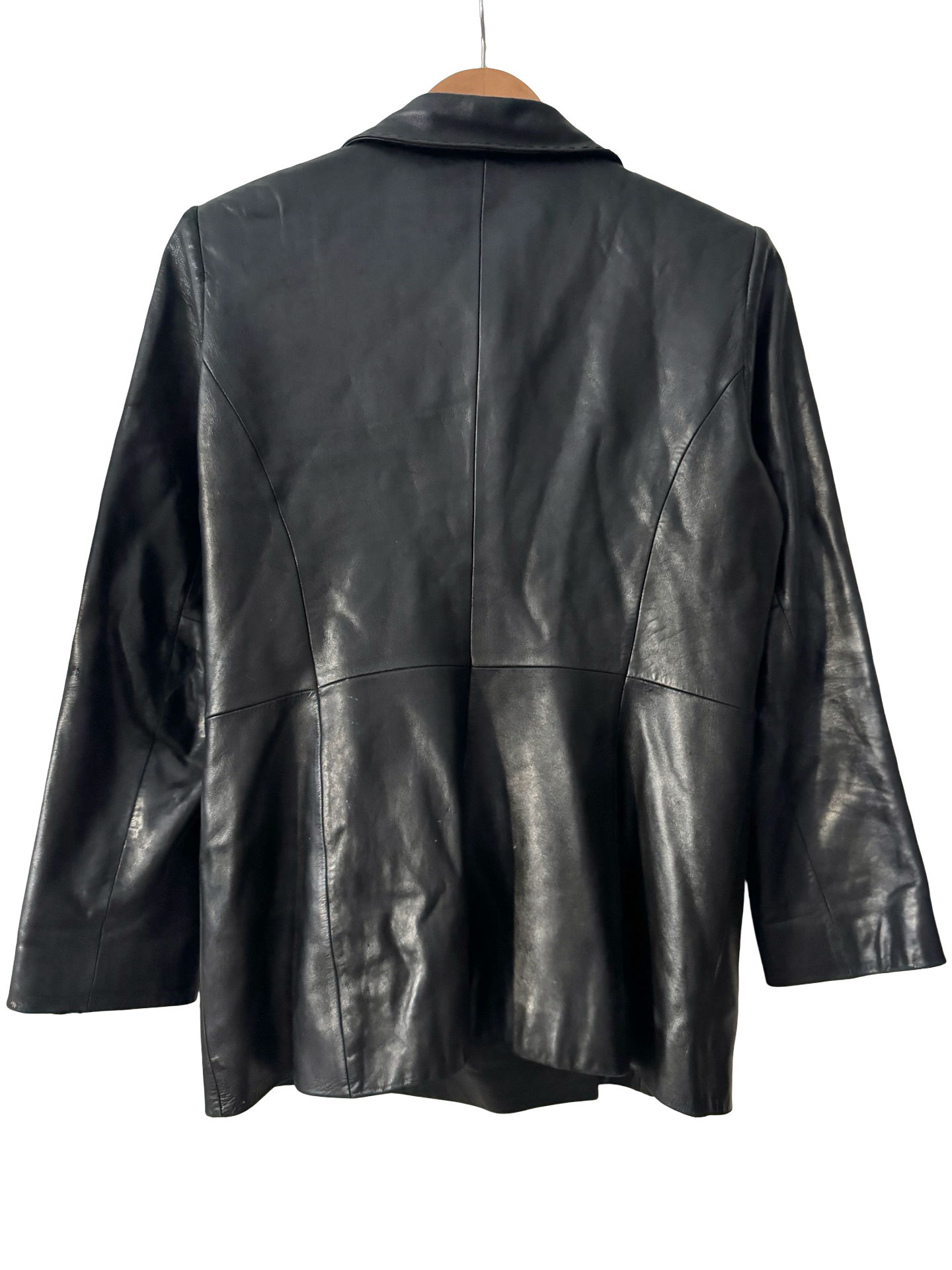 Vintage Y2K After Dark Leather Blazer (S/M)