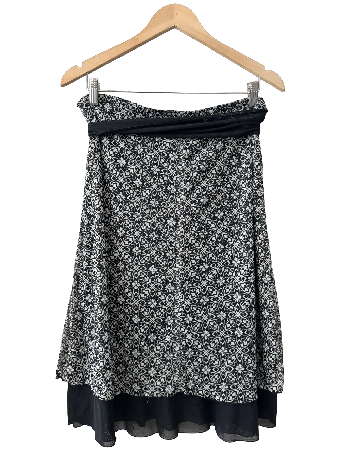 Vintage Y2K Retrp Wrap Tie Midi Skirt (M-L)