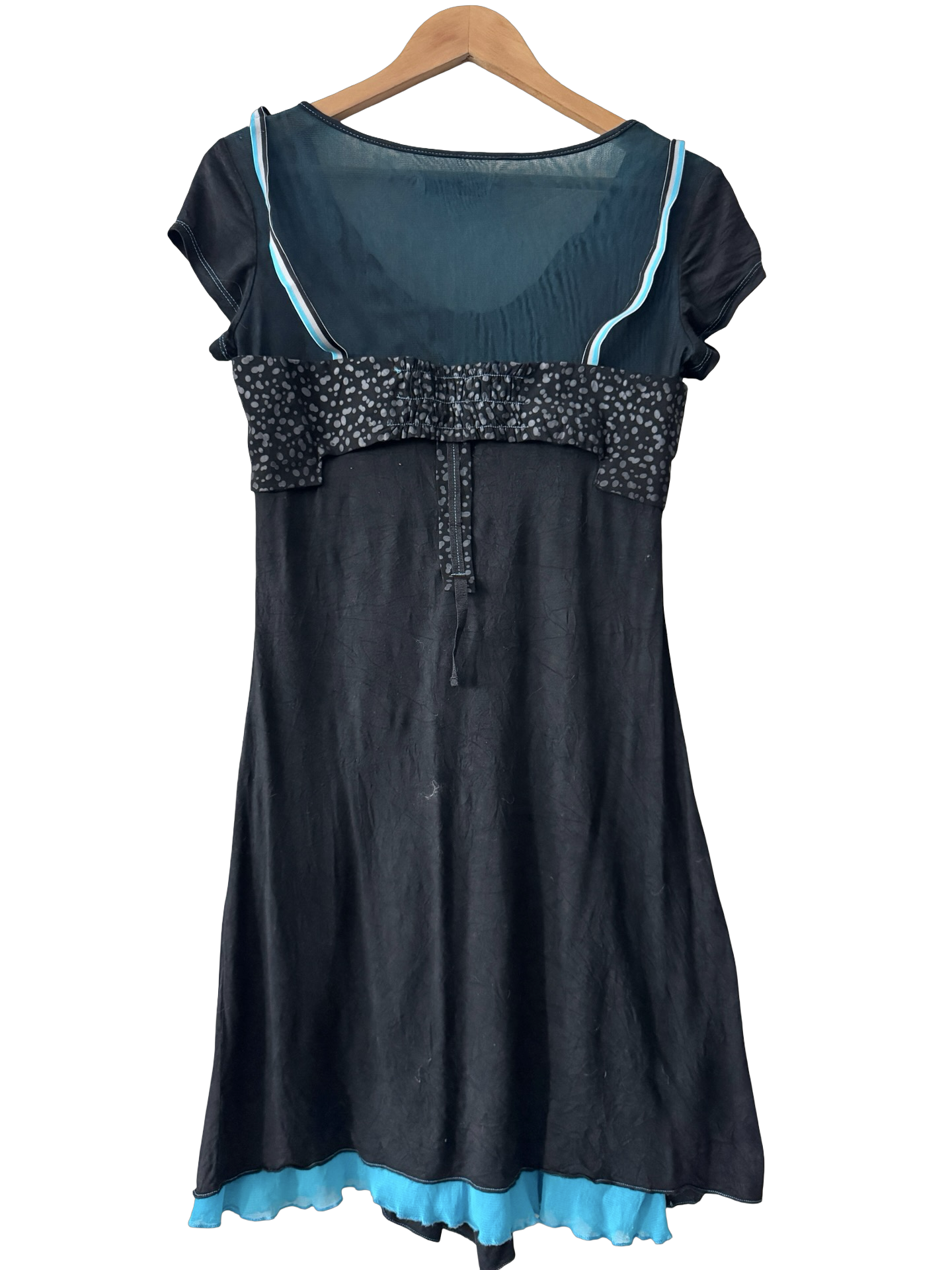 Vintage Y2K Paris Electric Blue Dress (M)