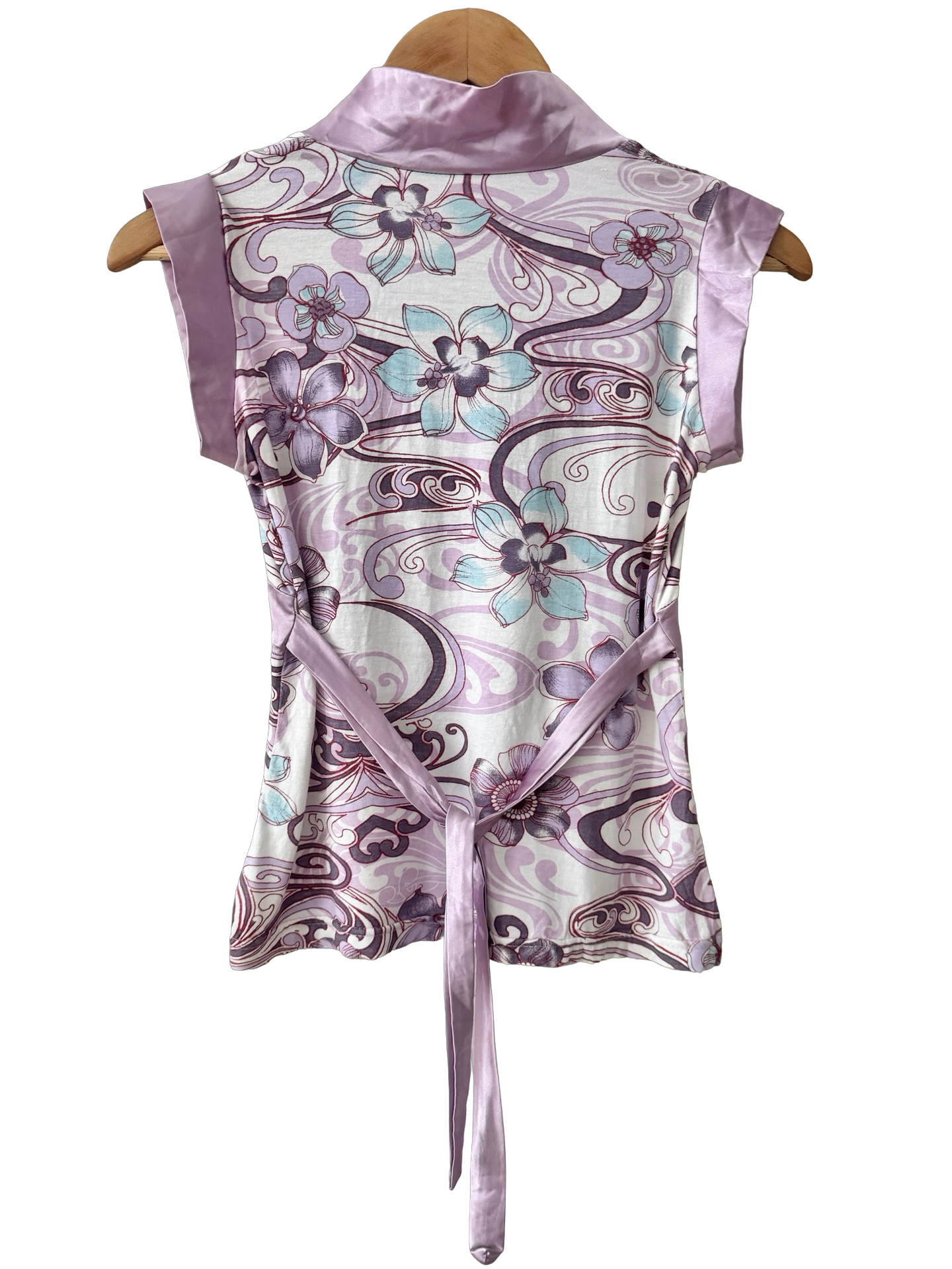Vintage Y2K Lavender Daydream Tie-Back Top (S)