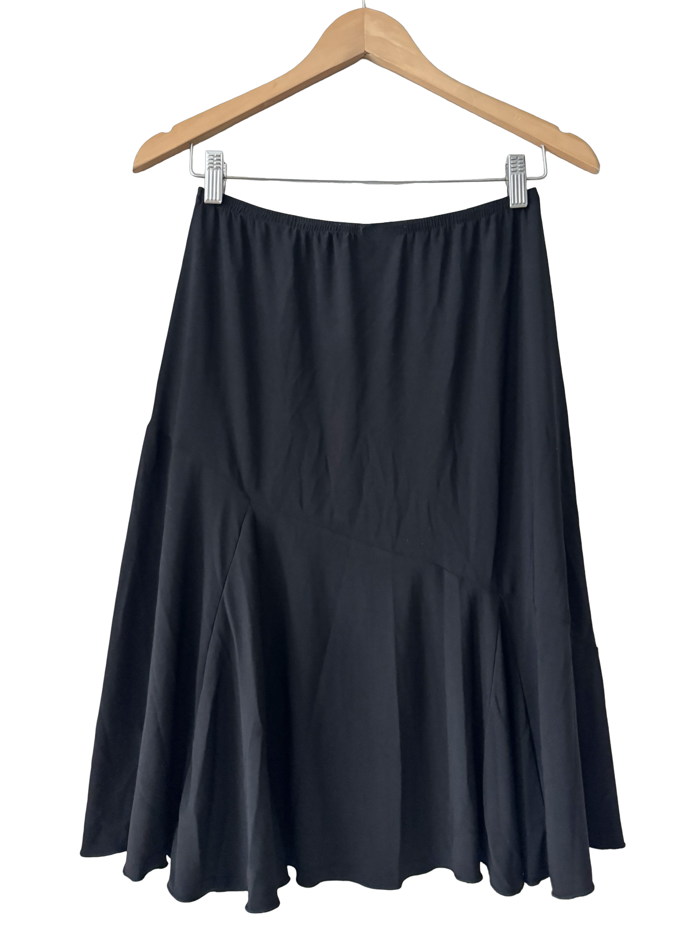 Vintage 90s Soft Girl Fluid Midi Skirt (S-M)