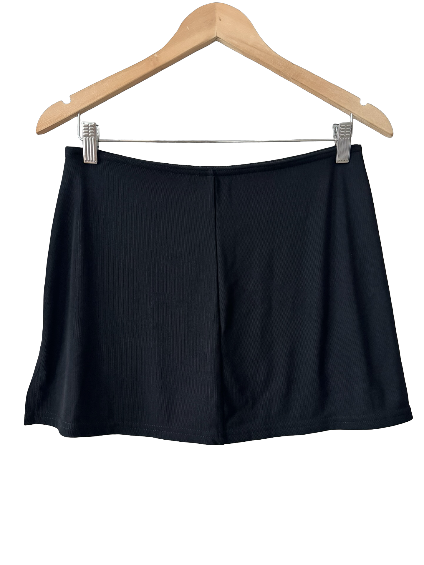 Vintage 90s Black Stretch Micro Mini Skirt (M)