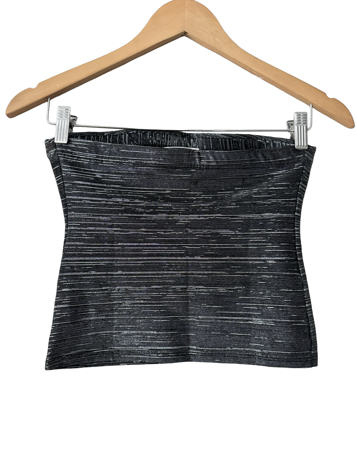 Vintage Y2K Static Metallic Tube Top (Extra Small)