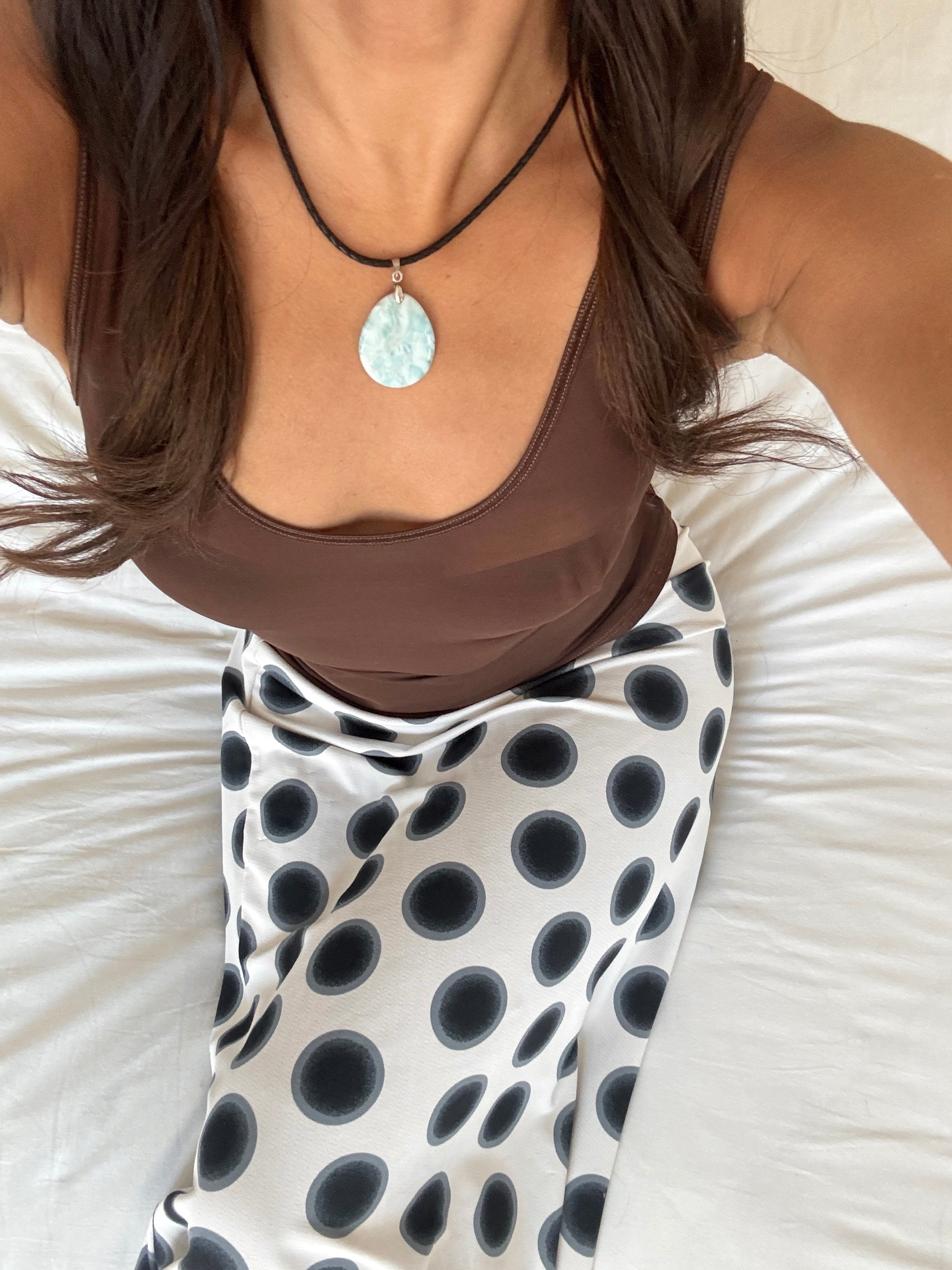 Vintage Arctic Tide Pendant Necklace