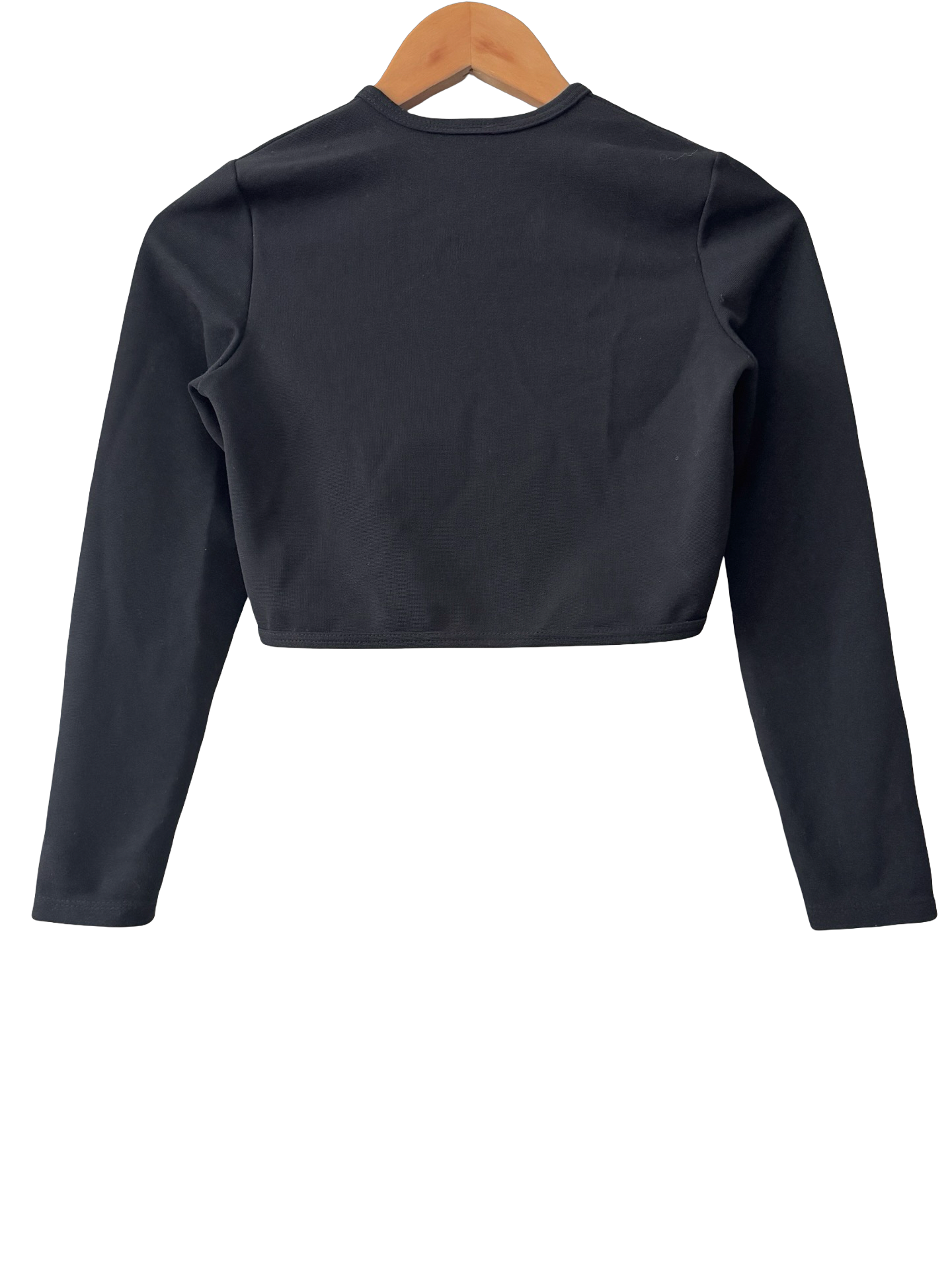 Y2K Black Cropped Shrug Cardigan (S/M)